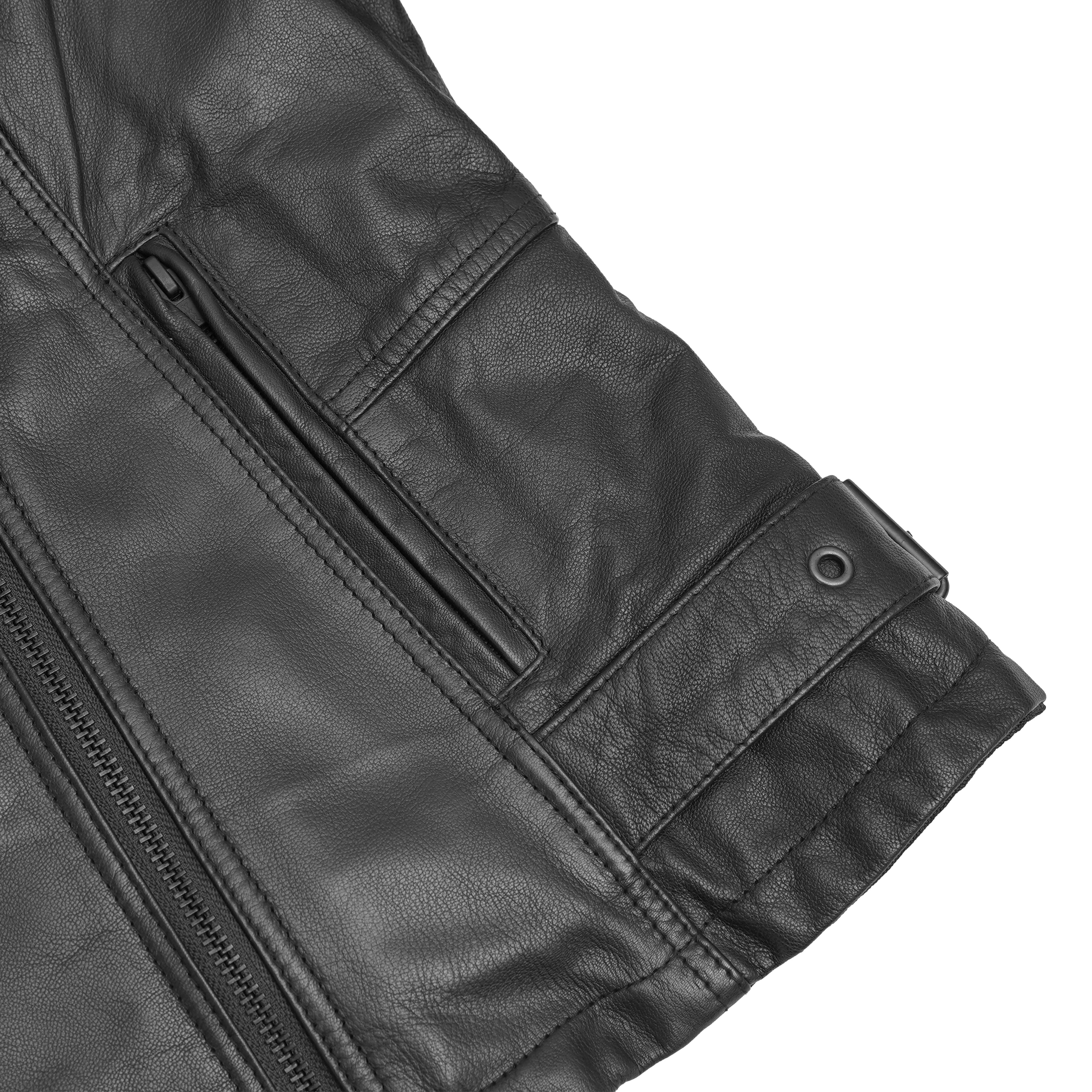 IronRose™ Women's Leather motorcycle Jacket Black