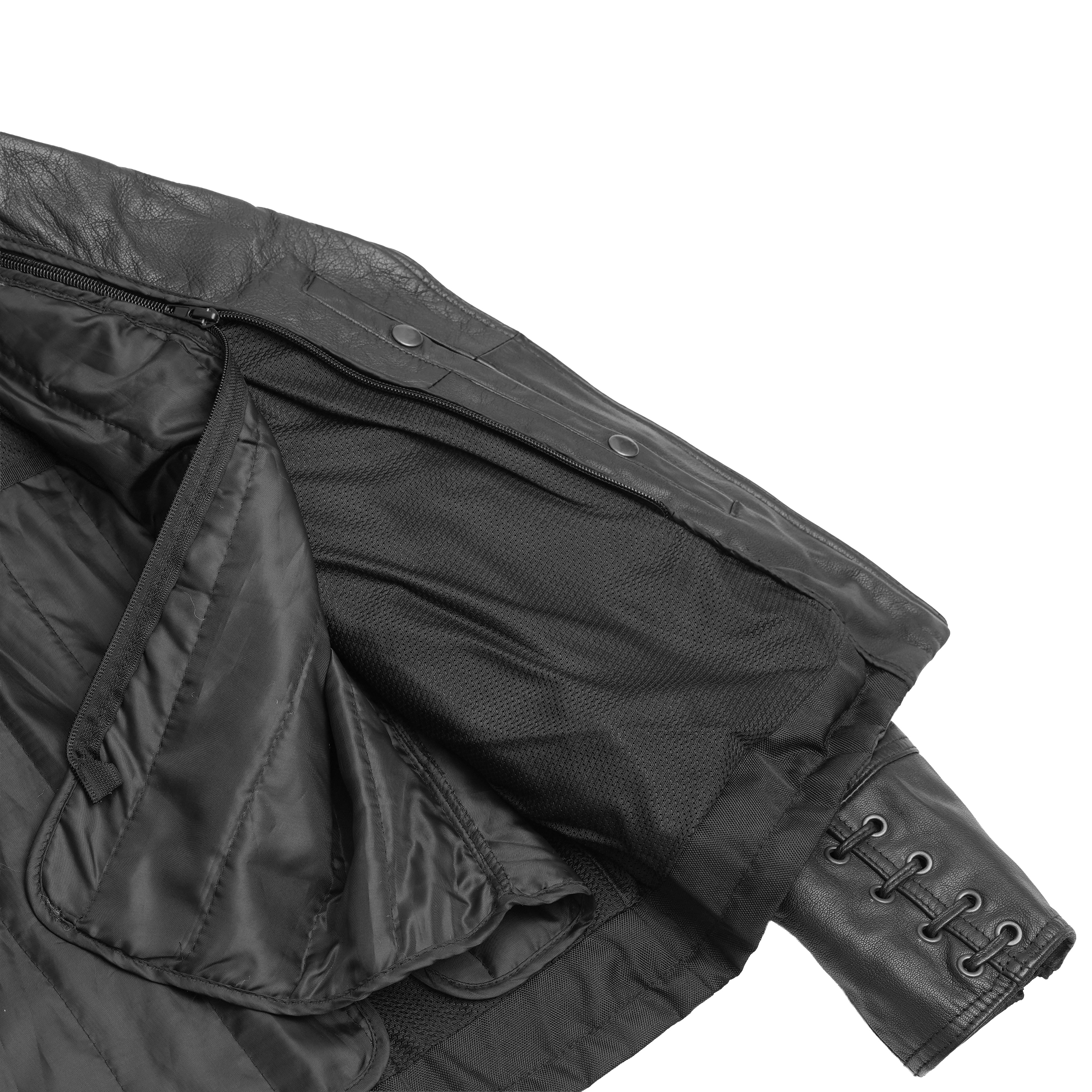IronRose™ Women's Leather motorcycle Jacket Black