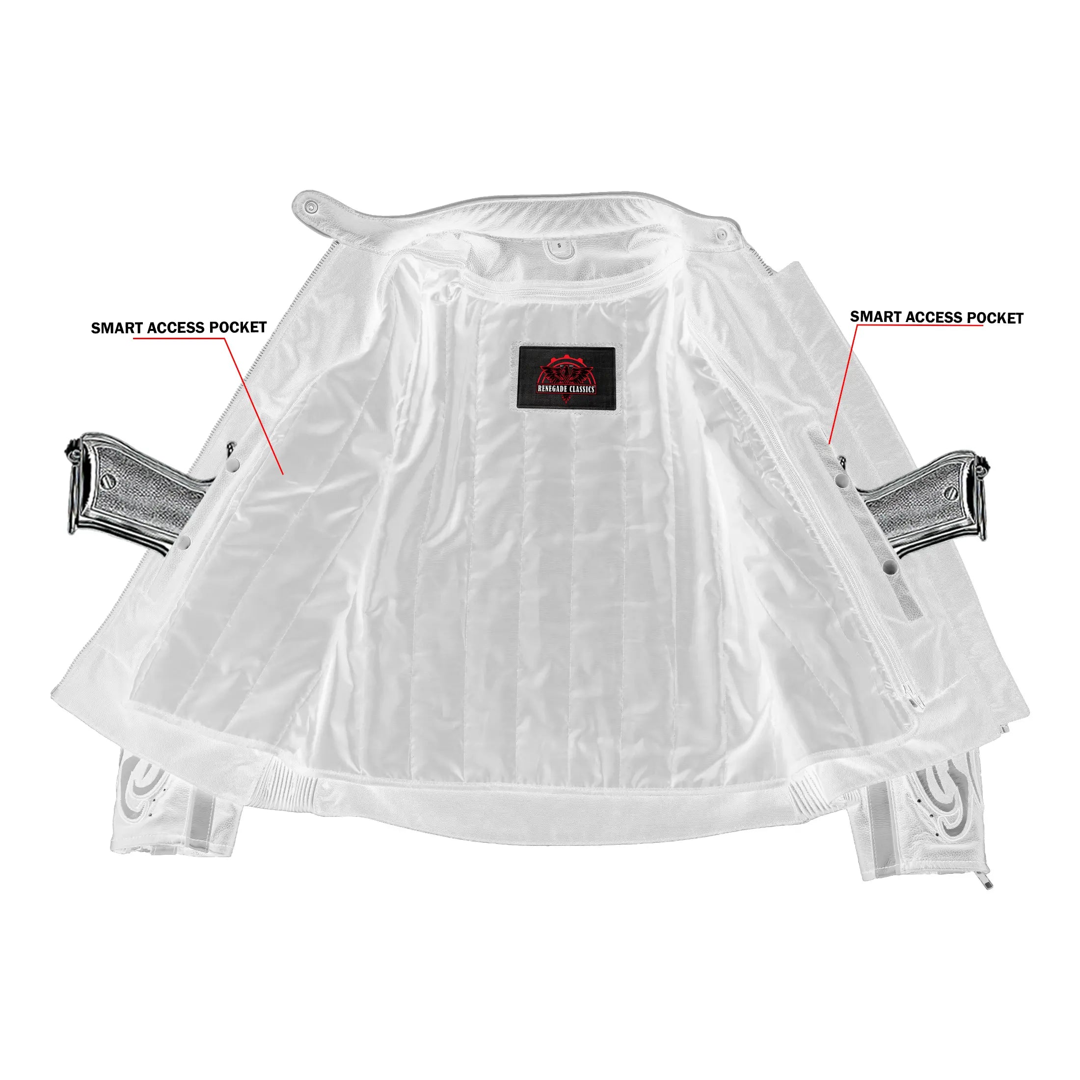 LunaShift Women’s Leather Motorcycle Jacket