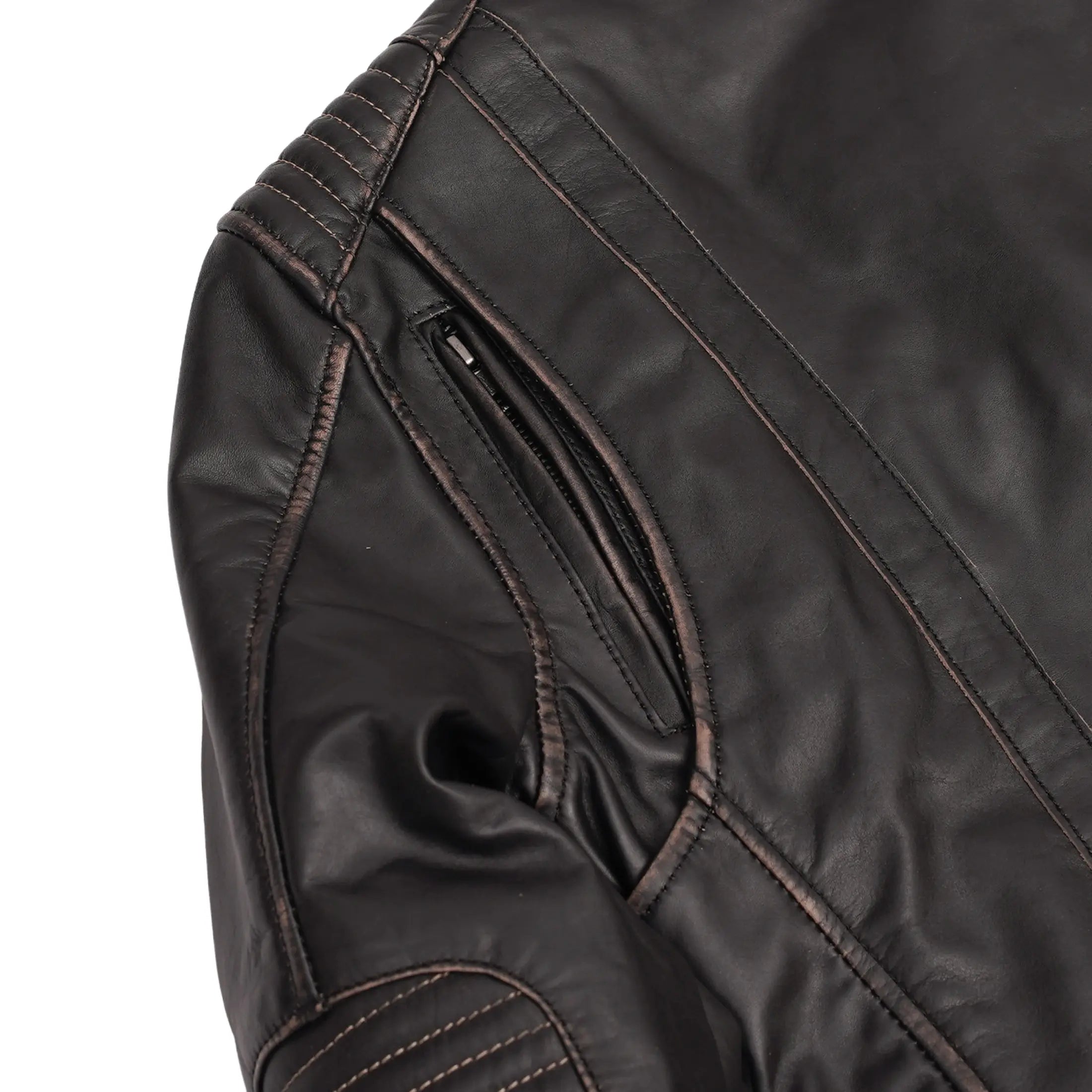 Maison Veyra Women’s Leather Motorcycle Jacket
