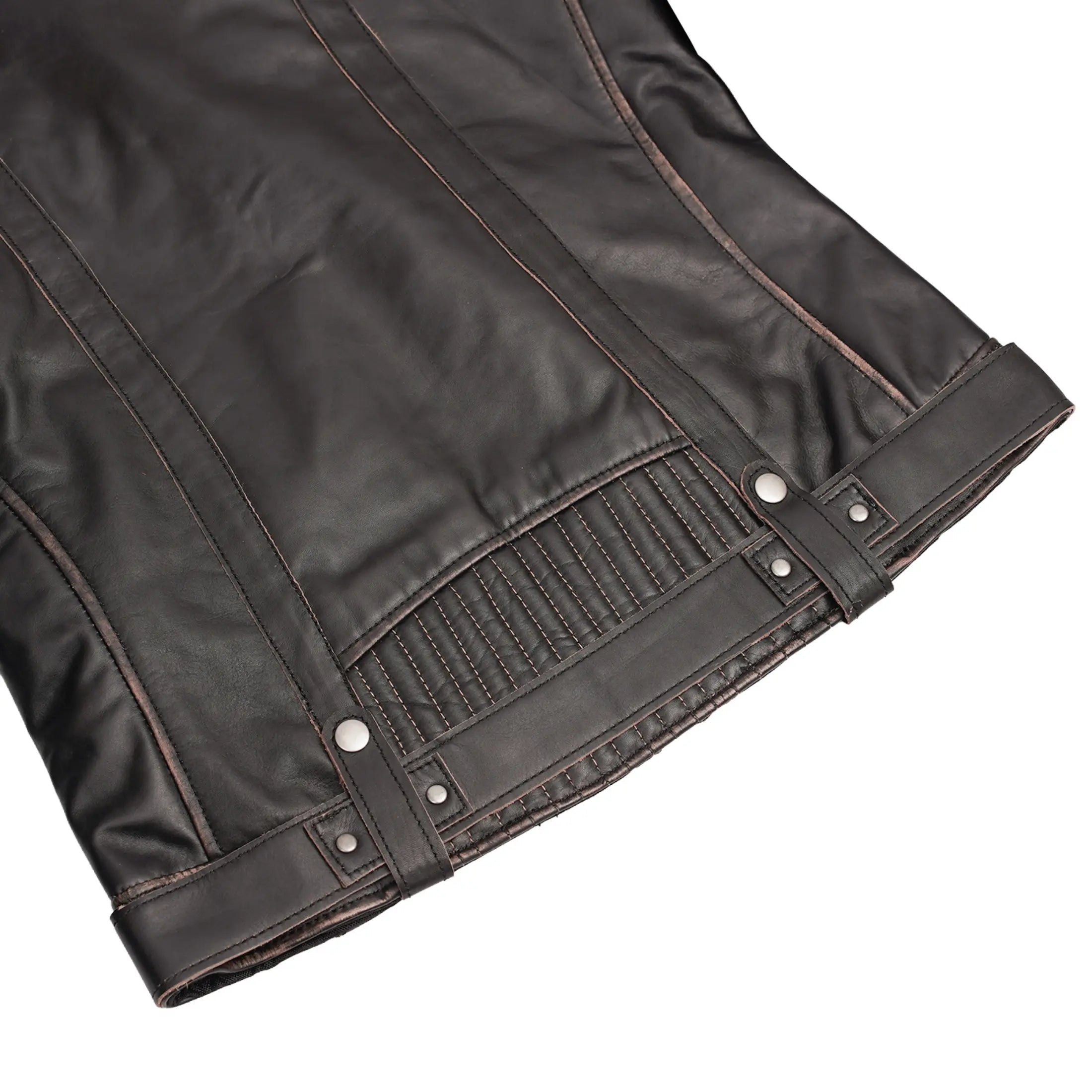 Maison Veyra Women’s Leather Motorcycle Jacket