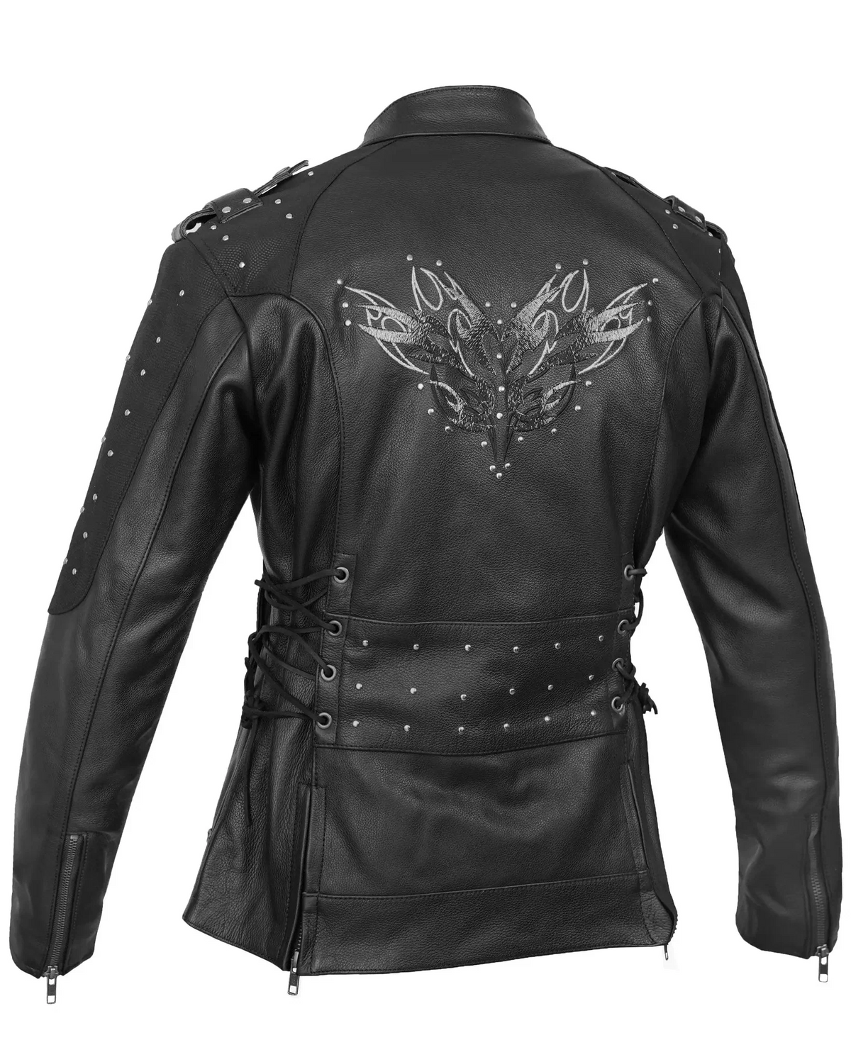 Camille Women's Leather Motorcycle Jacket