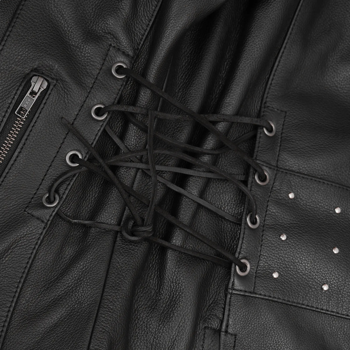 Camille Women's Leather Motorcycle Jacket