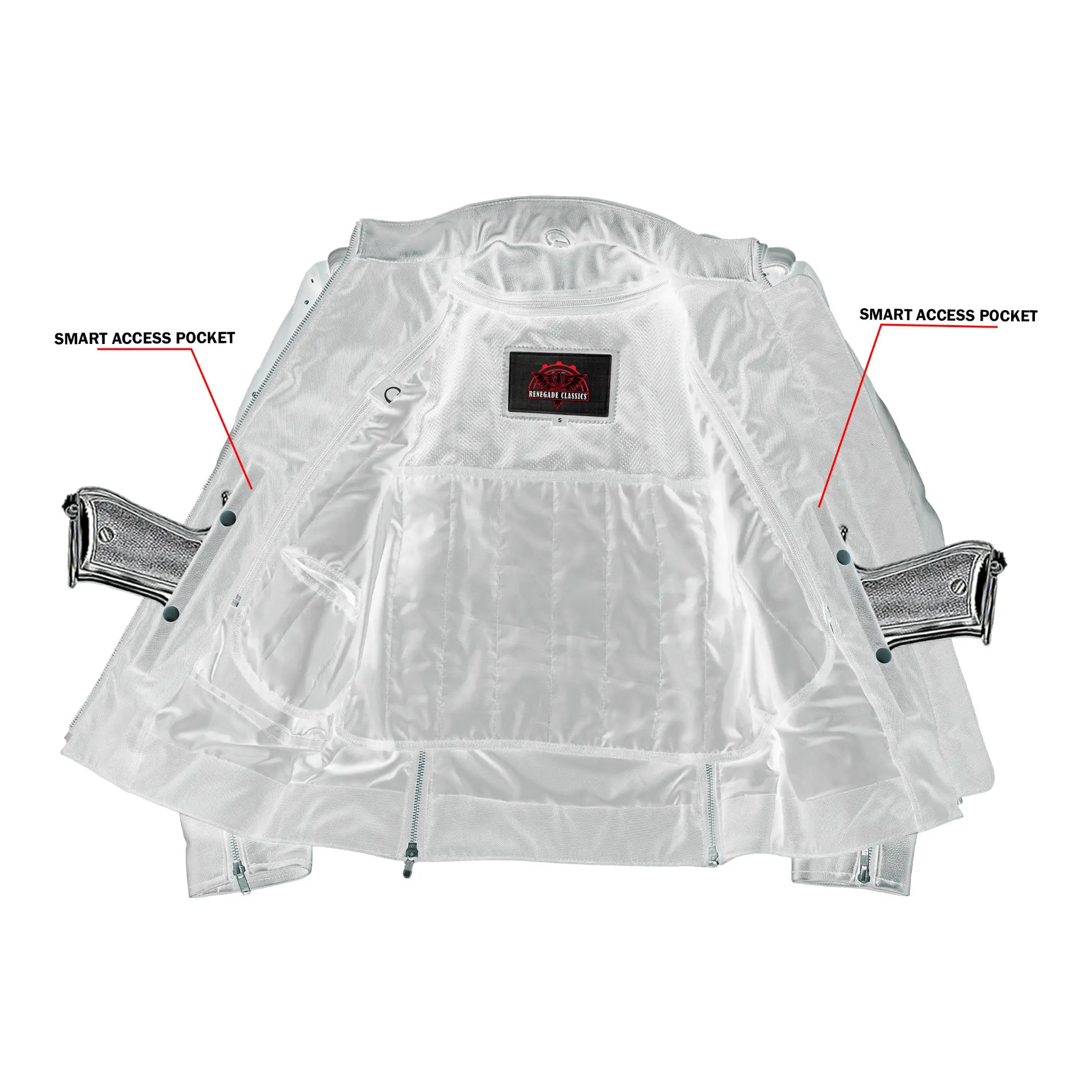 Camille Women's Leather Motorcycle Jacket