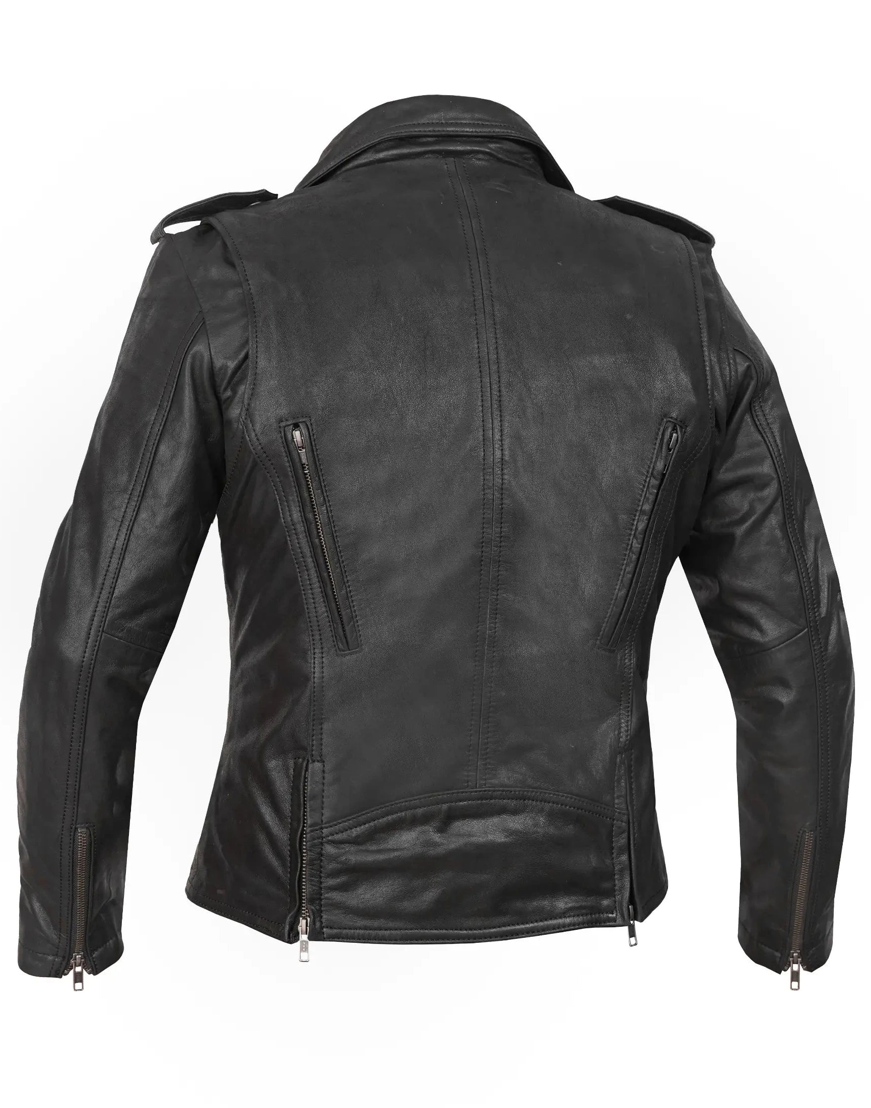Blazing Dark Women’s Motorcycle Leather Jacket