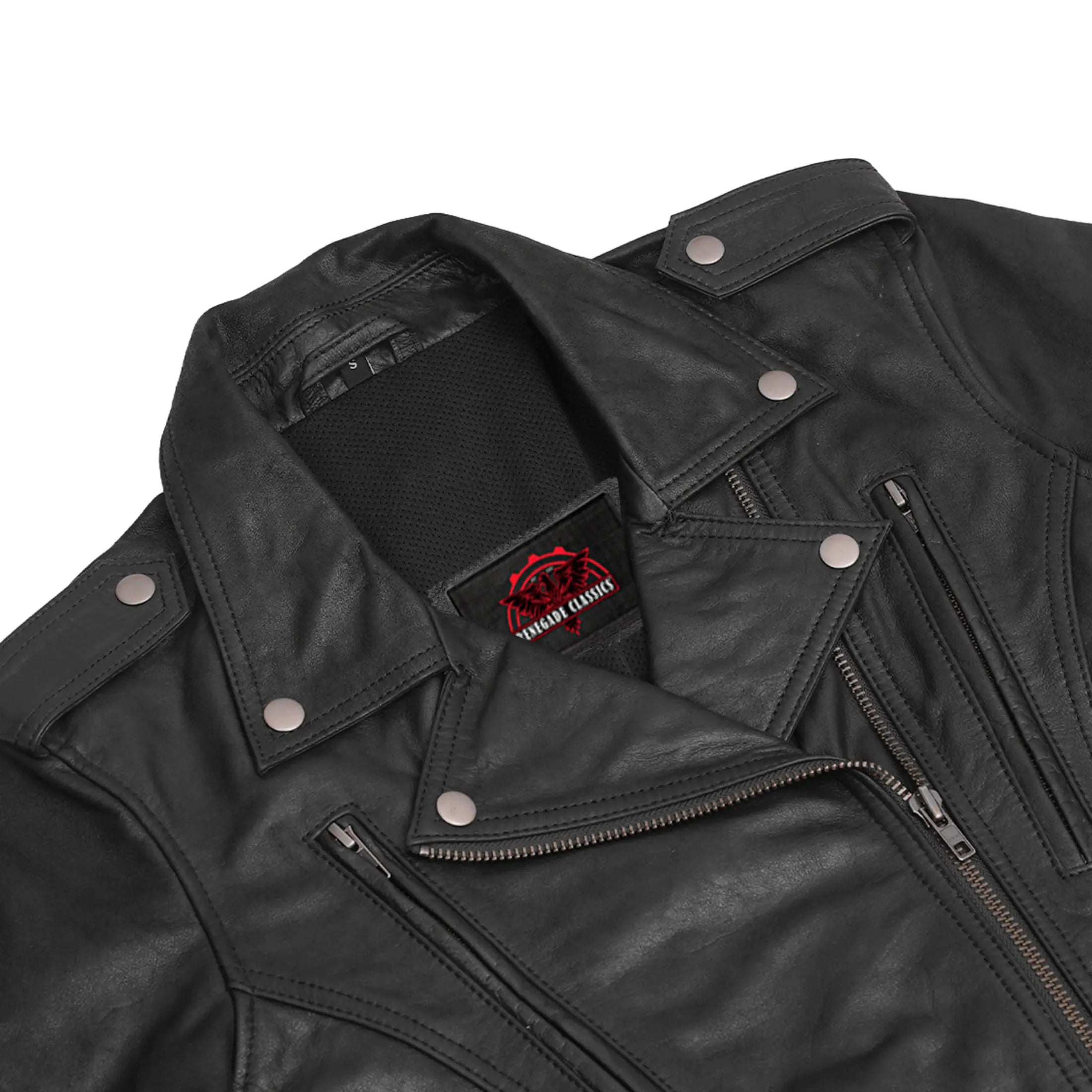 Blazing Dark Women’s Motorcycle Leather Jacket