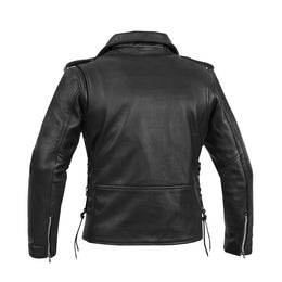 SpeedMoto™ Women's Leather Motorcycle Jacket