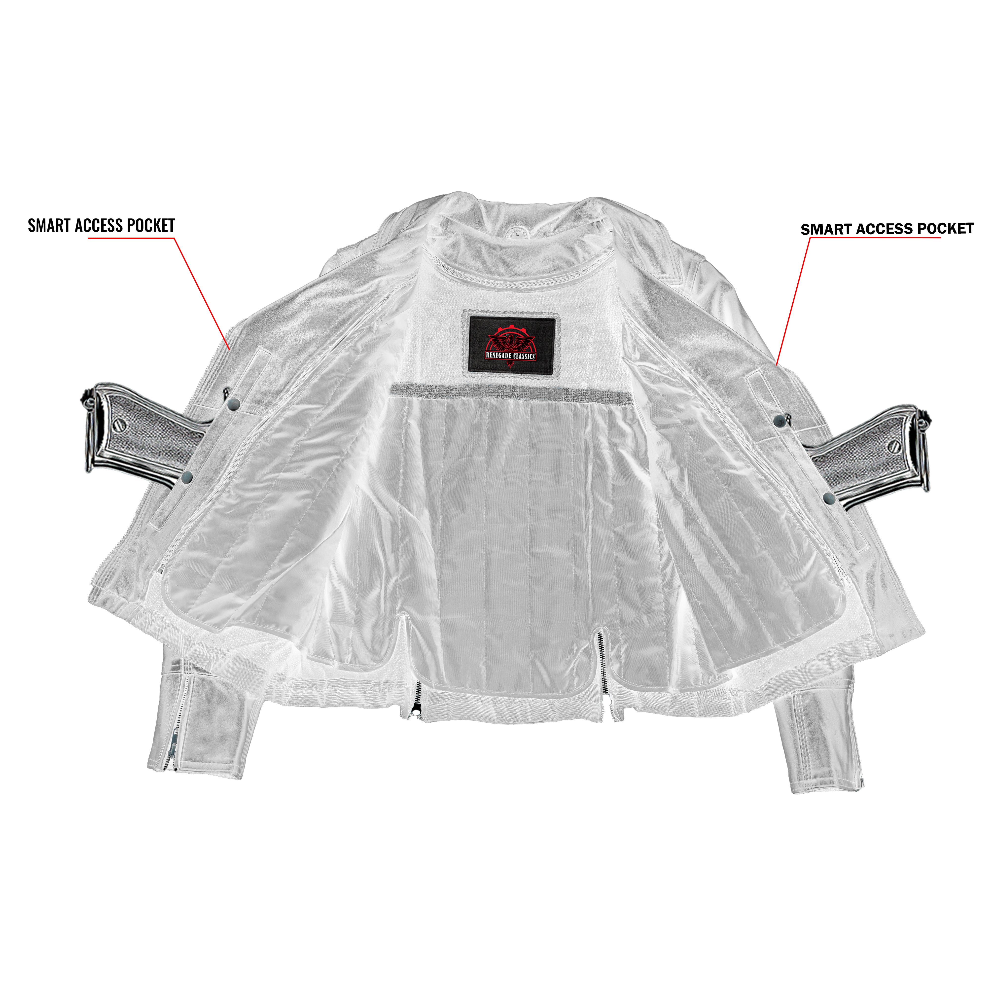 Pulse Glide™ Women's  Black Leather Motorcycle Jacket