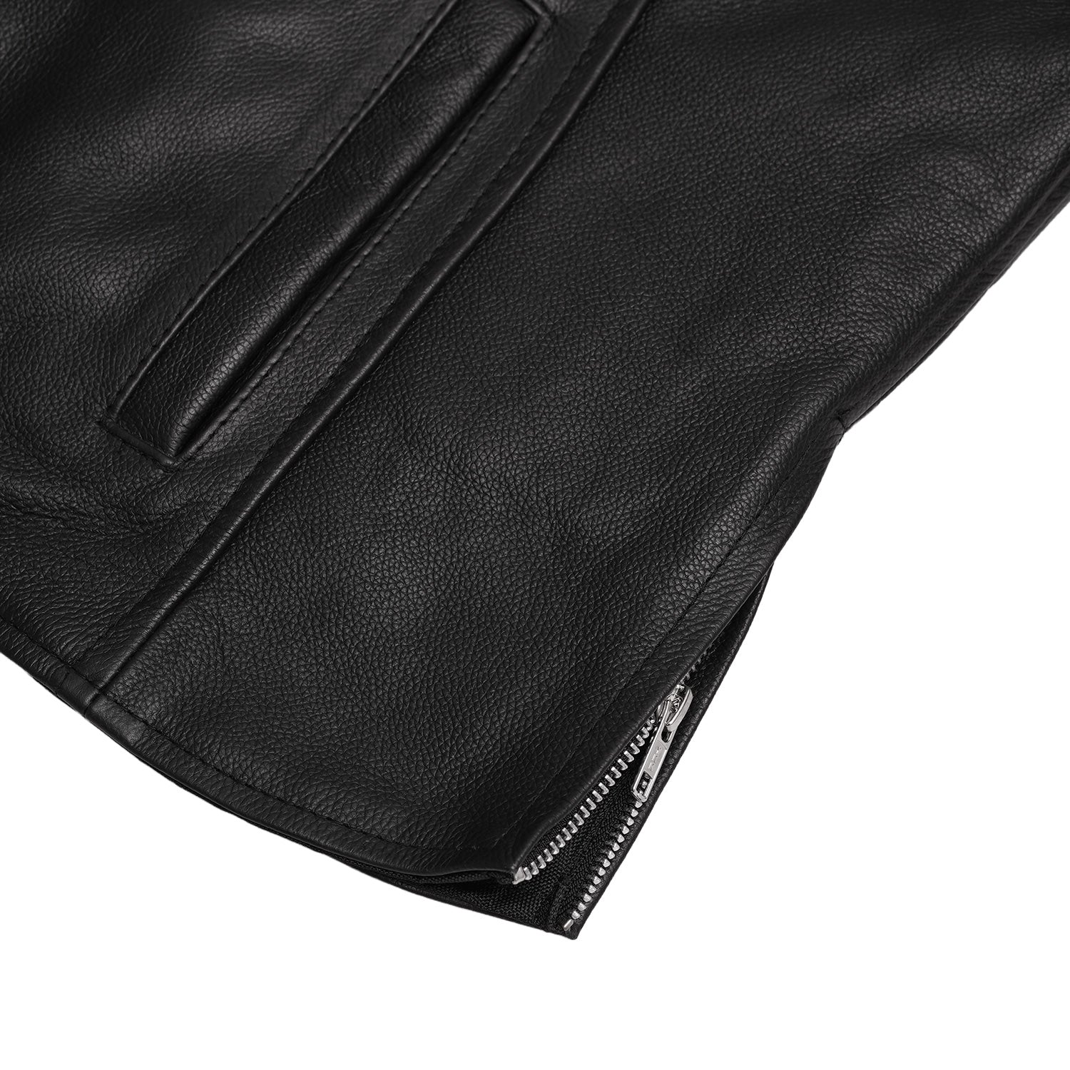 Road Queen™ Women's Black Leather Biker Jacket