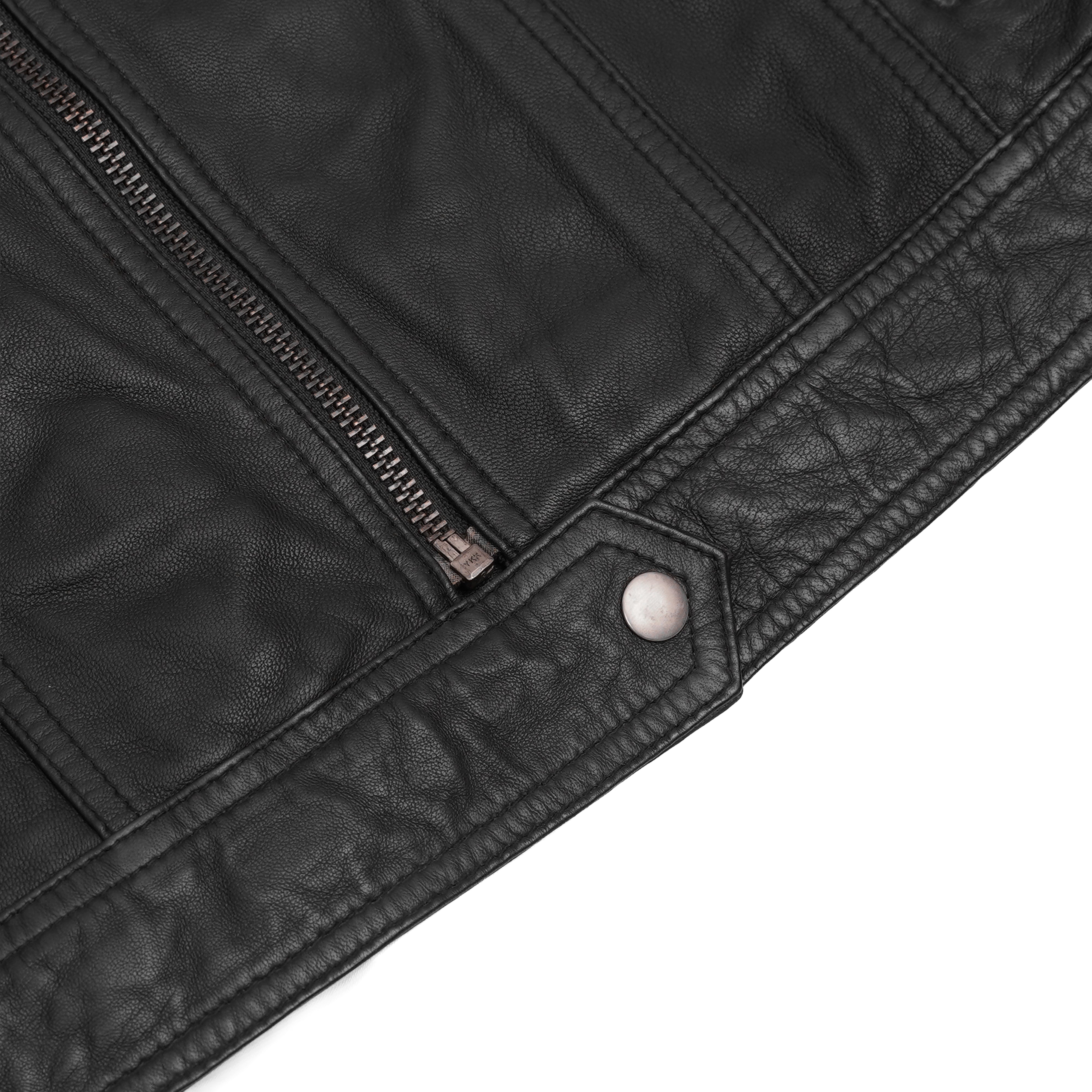 Black Mirage™ Women's Leather Motorcycle Jacket