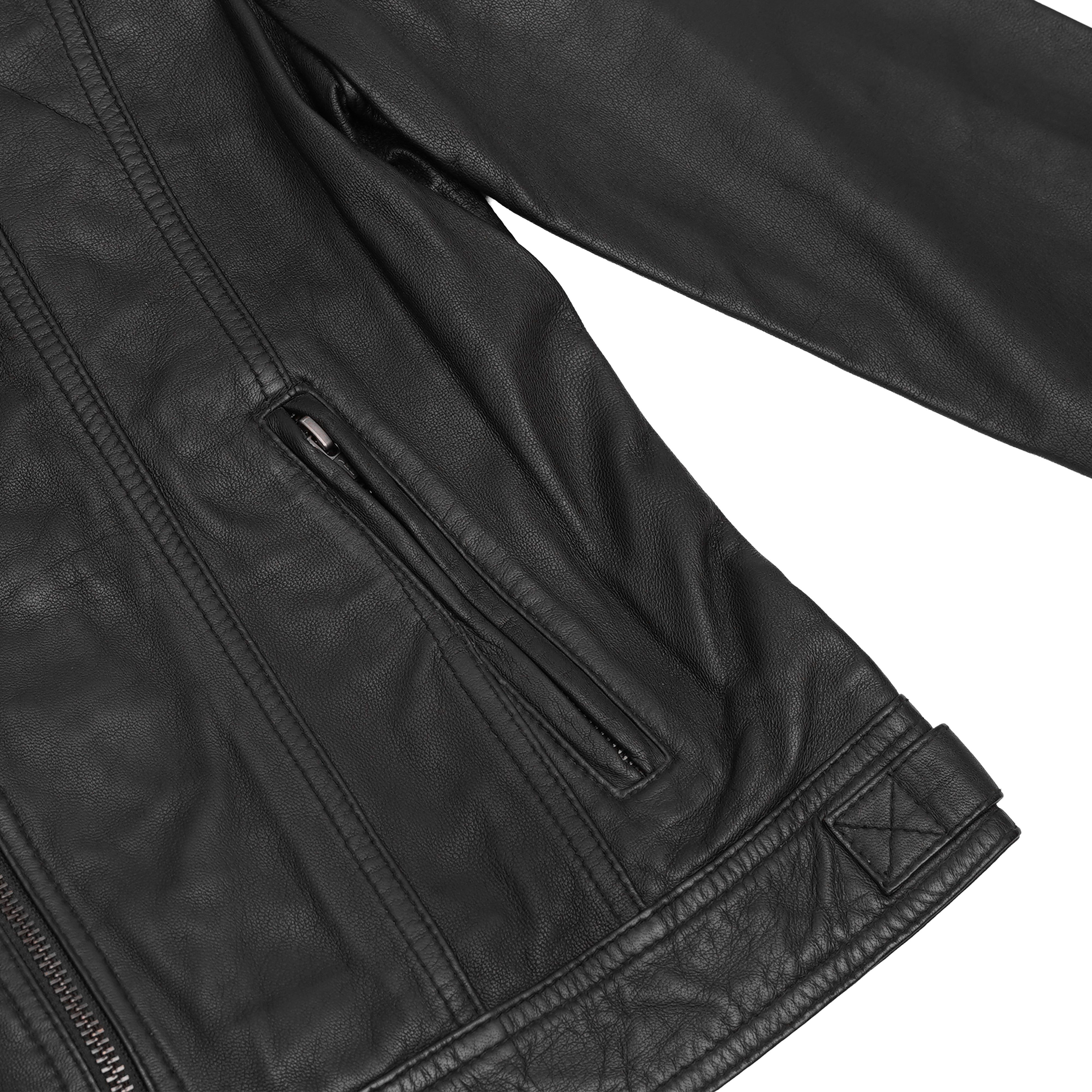 Black Mirage™ Women's Leather Motorcycle Jacket