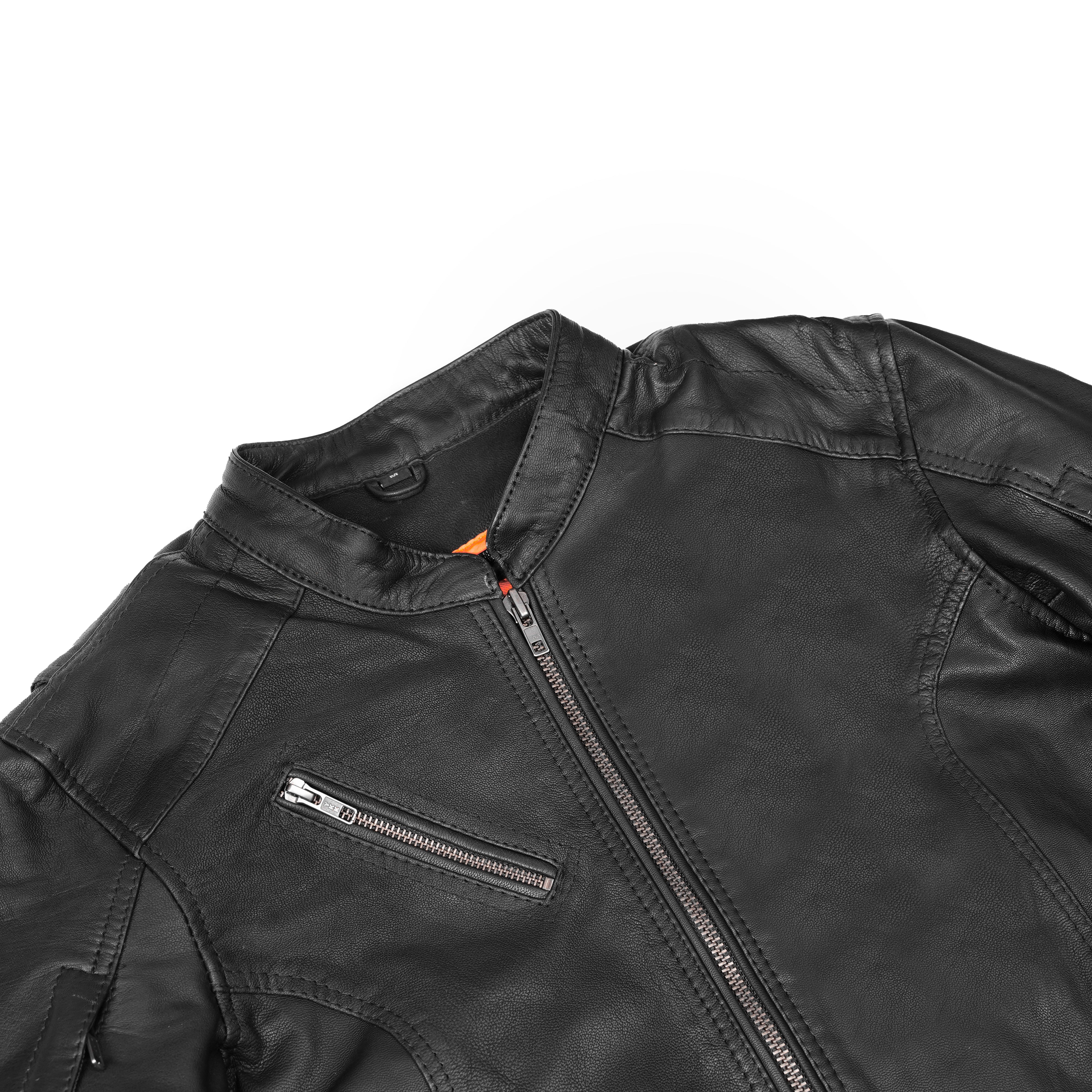 Wild Night™ Women's Fringe Leather Motorcycle Jacket – Black