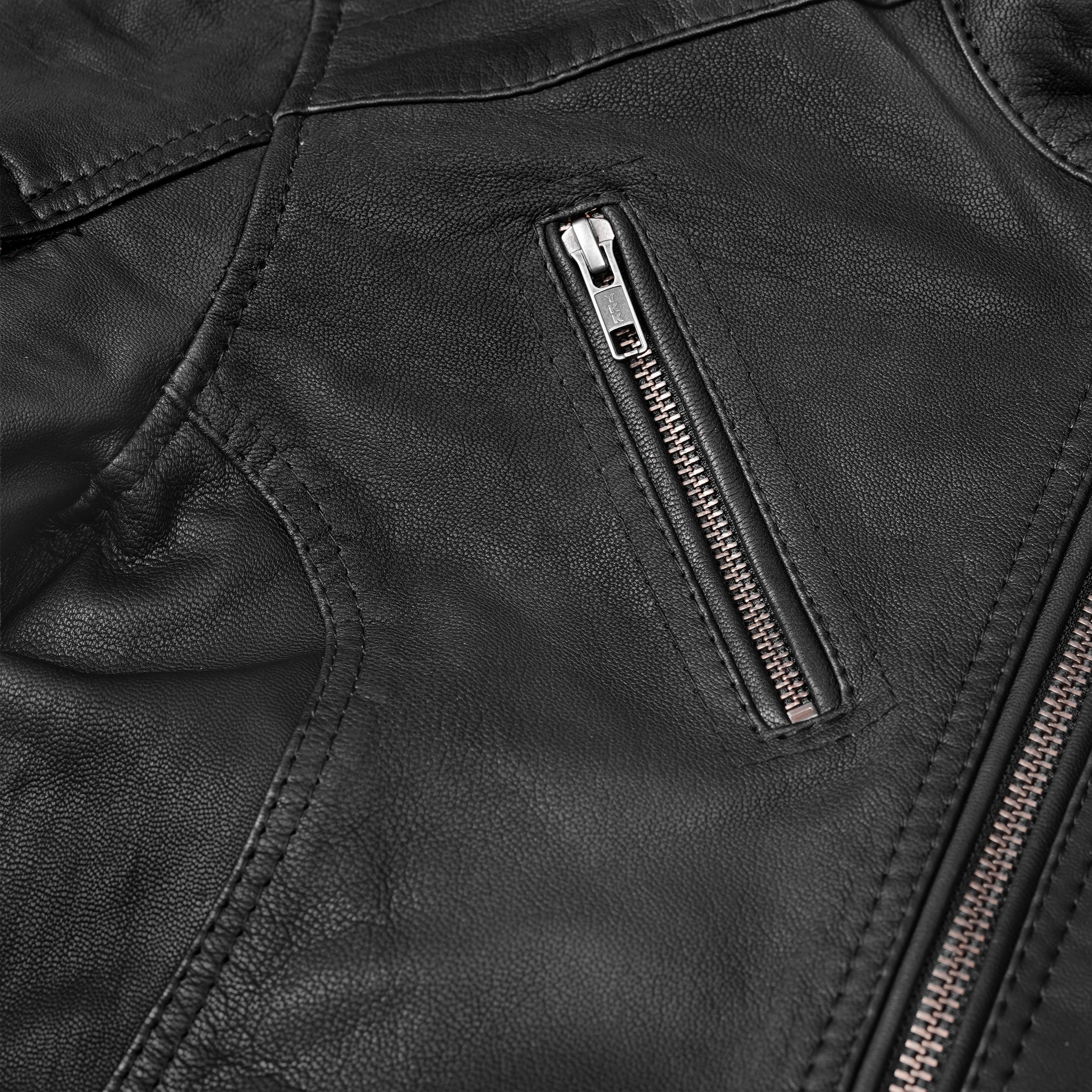 Wild Night™ Women's Fringe Leather Motorcycle Jacket – Black