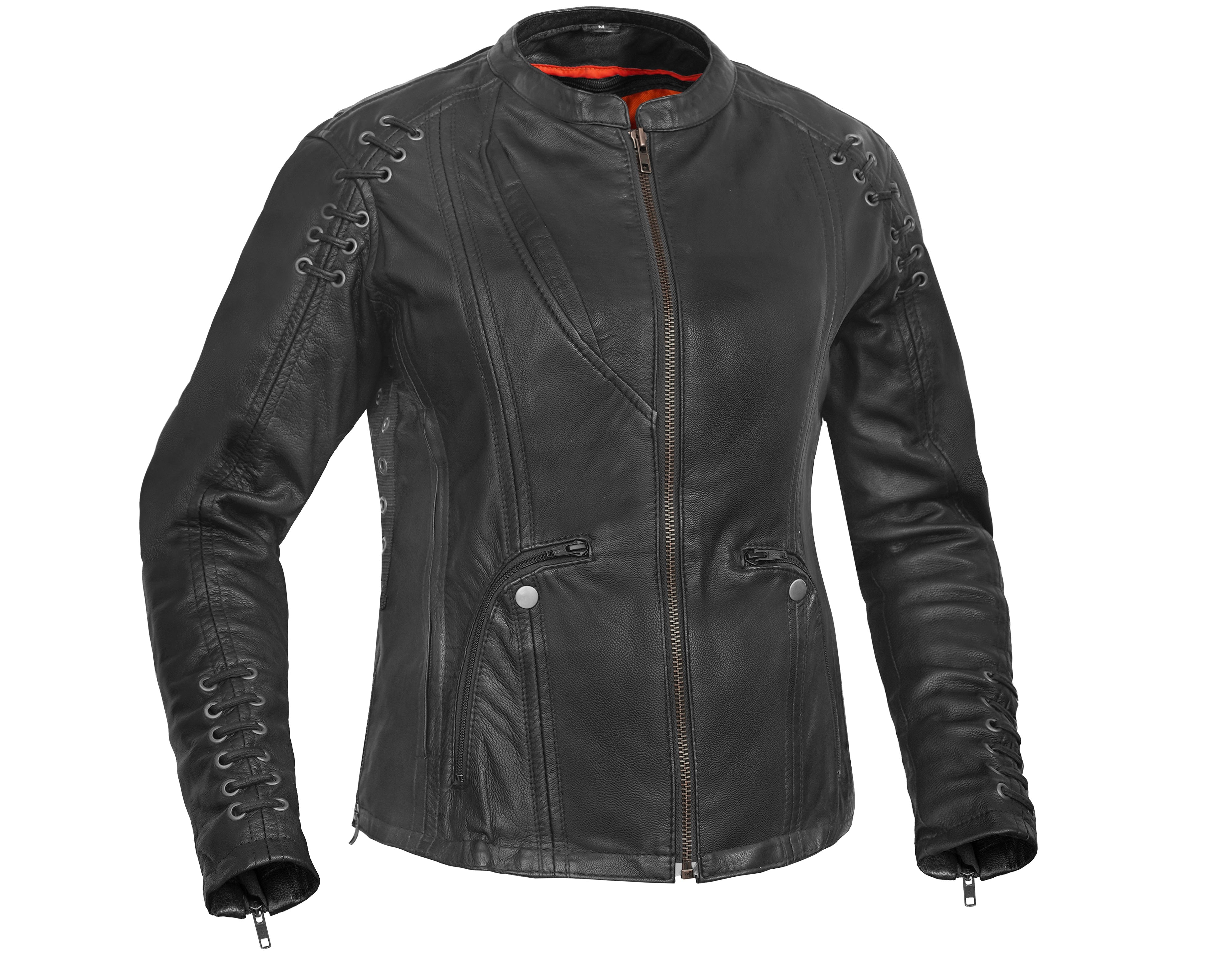 Rose Grace™ Women's Leather Motorcycle Jacket