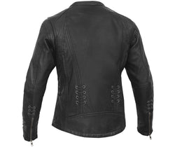 Rose Grace™ Women's Leather Motorcycle Jacket