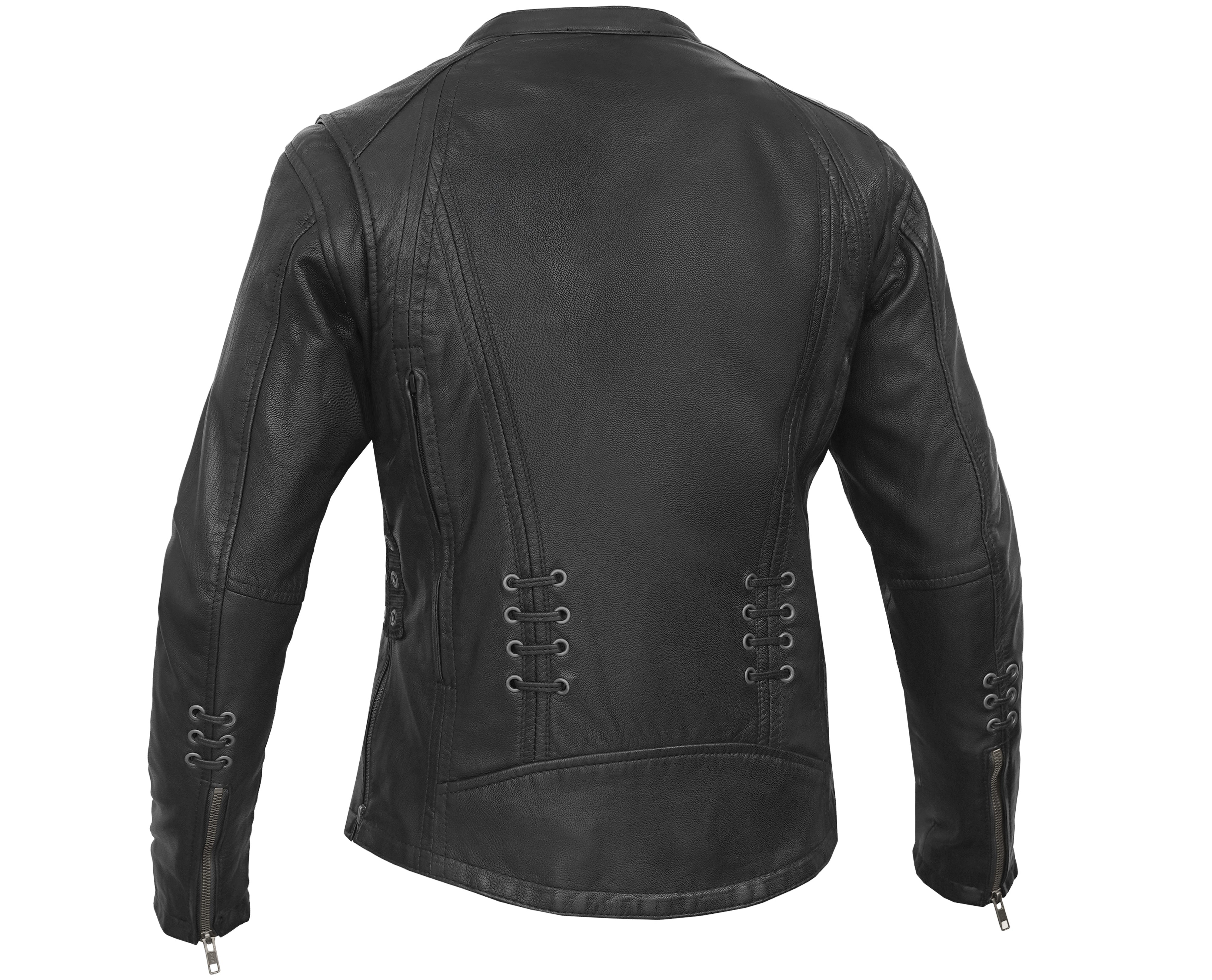 Rose Grace™ Women's Leather Motorcycle Jacket