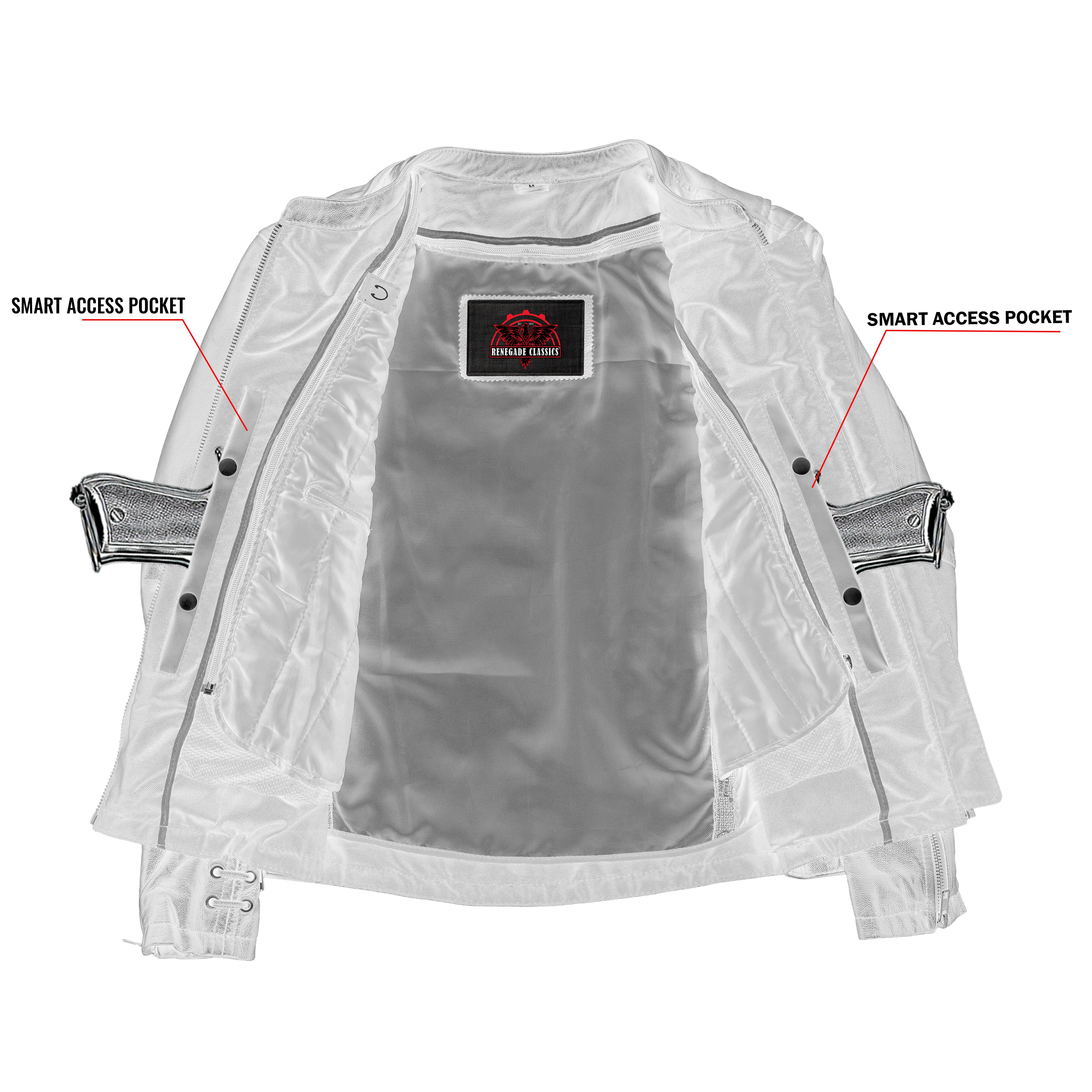 Rose Grace™ Women's Leather Motorcycle Jacket