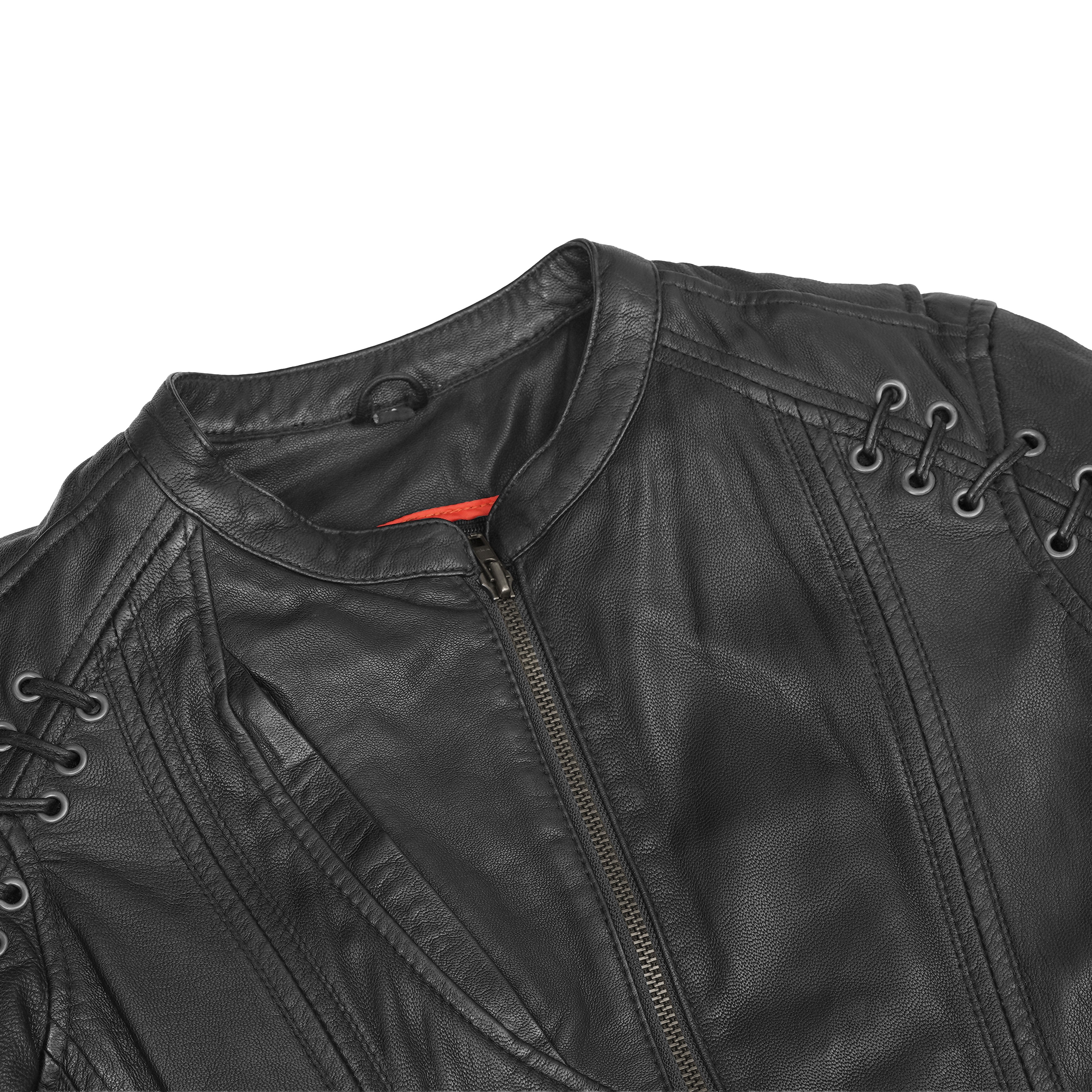 Rose Grace™ Women's Leather Motorcycle Jacket