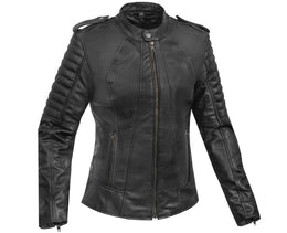 MotoDiva™ Women's Leather Motorcycle Jacket