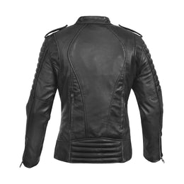 MotoDiva™ Women's Leather Motorcycle Jacket