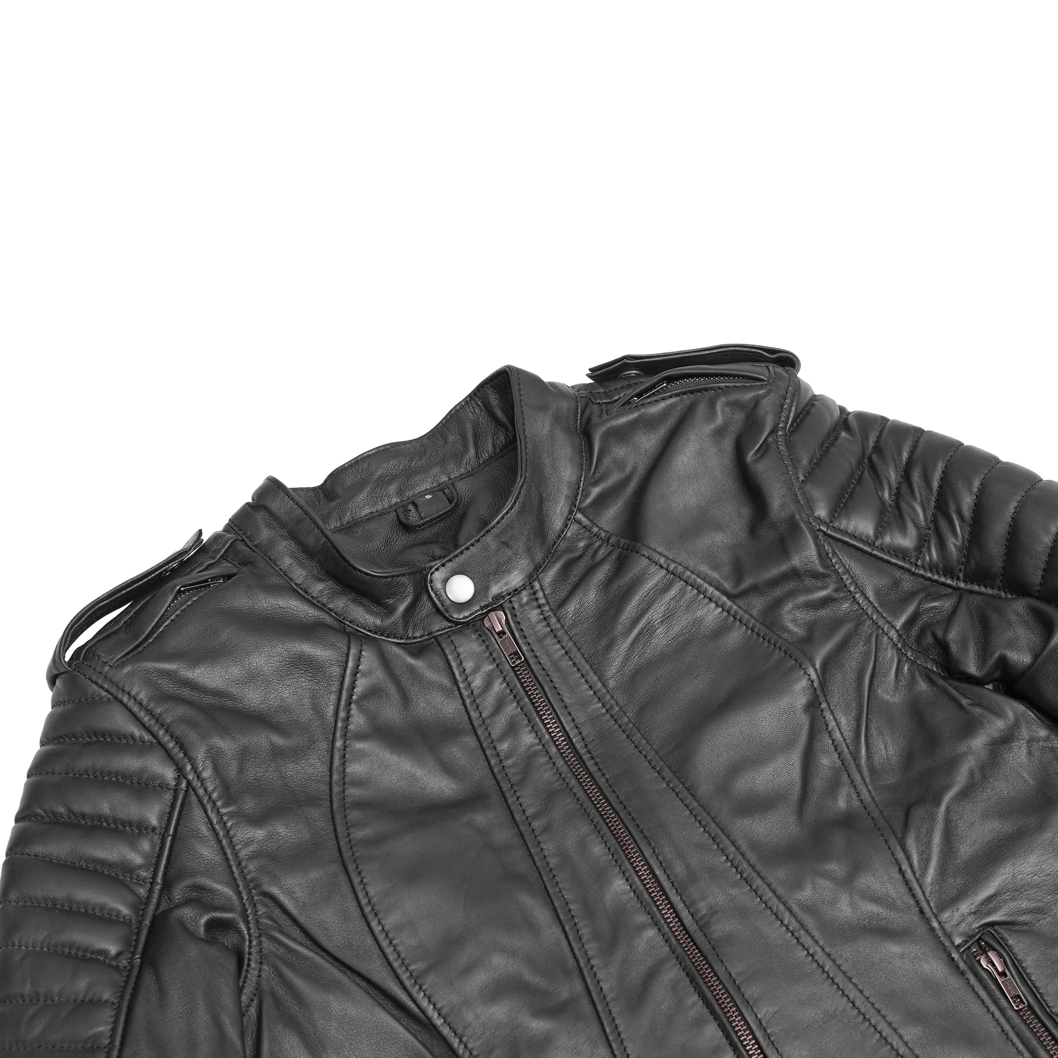 MotoDiva™ Women's Leather Motorcycle Jacket