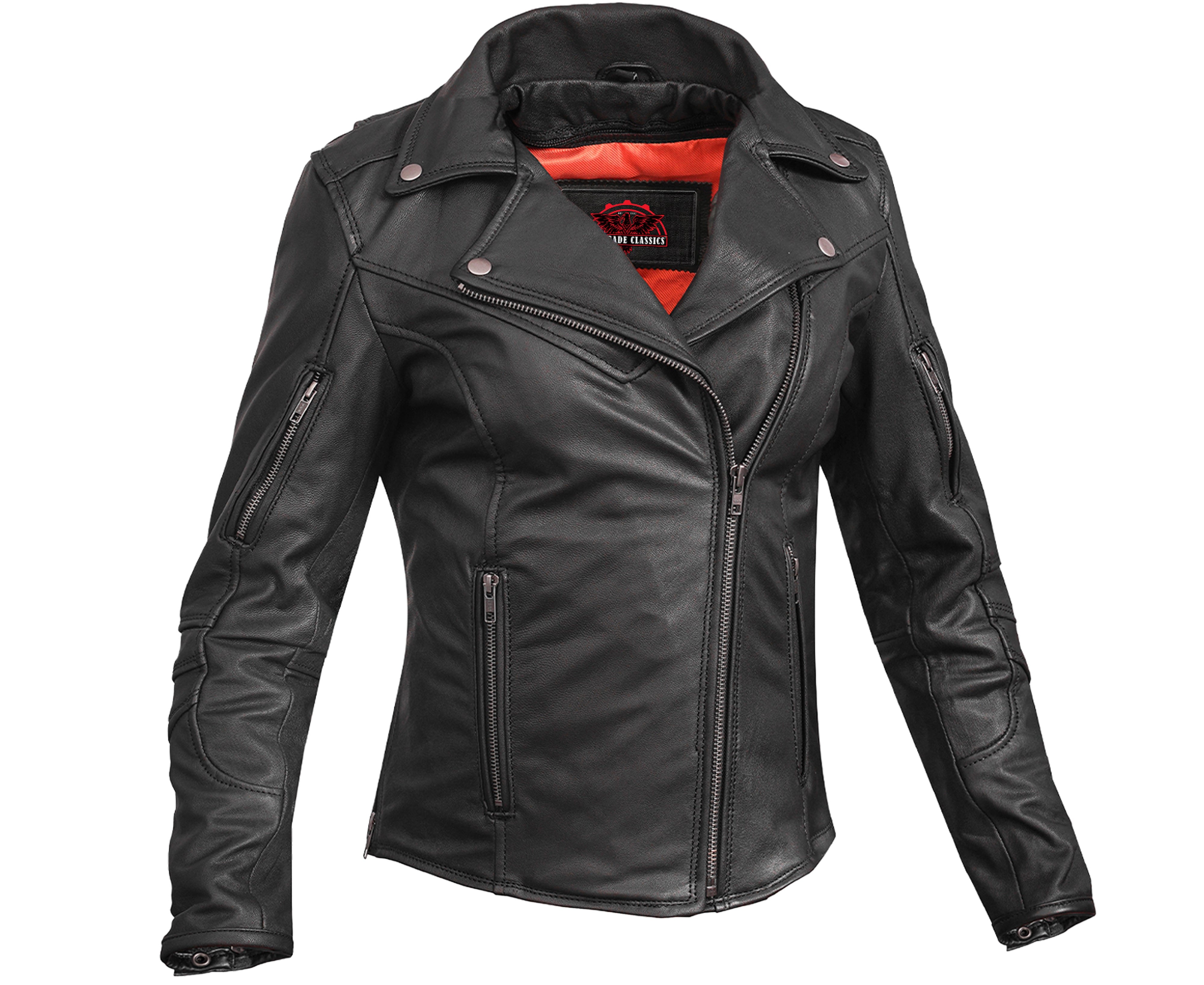 Tempest Women's Leather Motorcycle Jacket