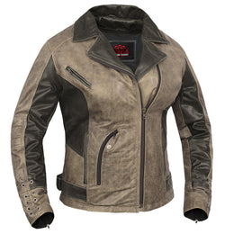 Fusion Flow™ Women's Leather Motorcycle Jacket