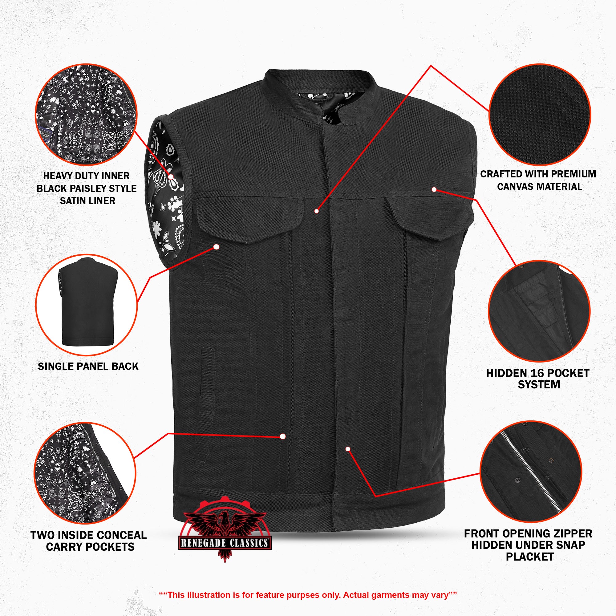 Strongarm™ Men's  canvas textile vest