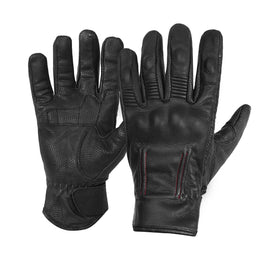 EnduroShield™ Men's leather motorcycle gloves