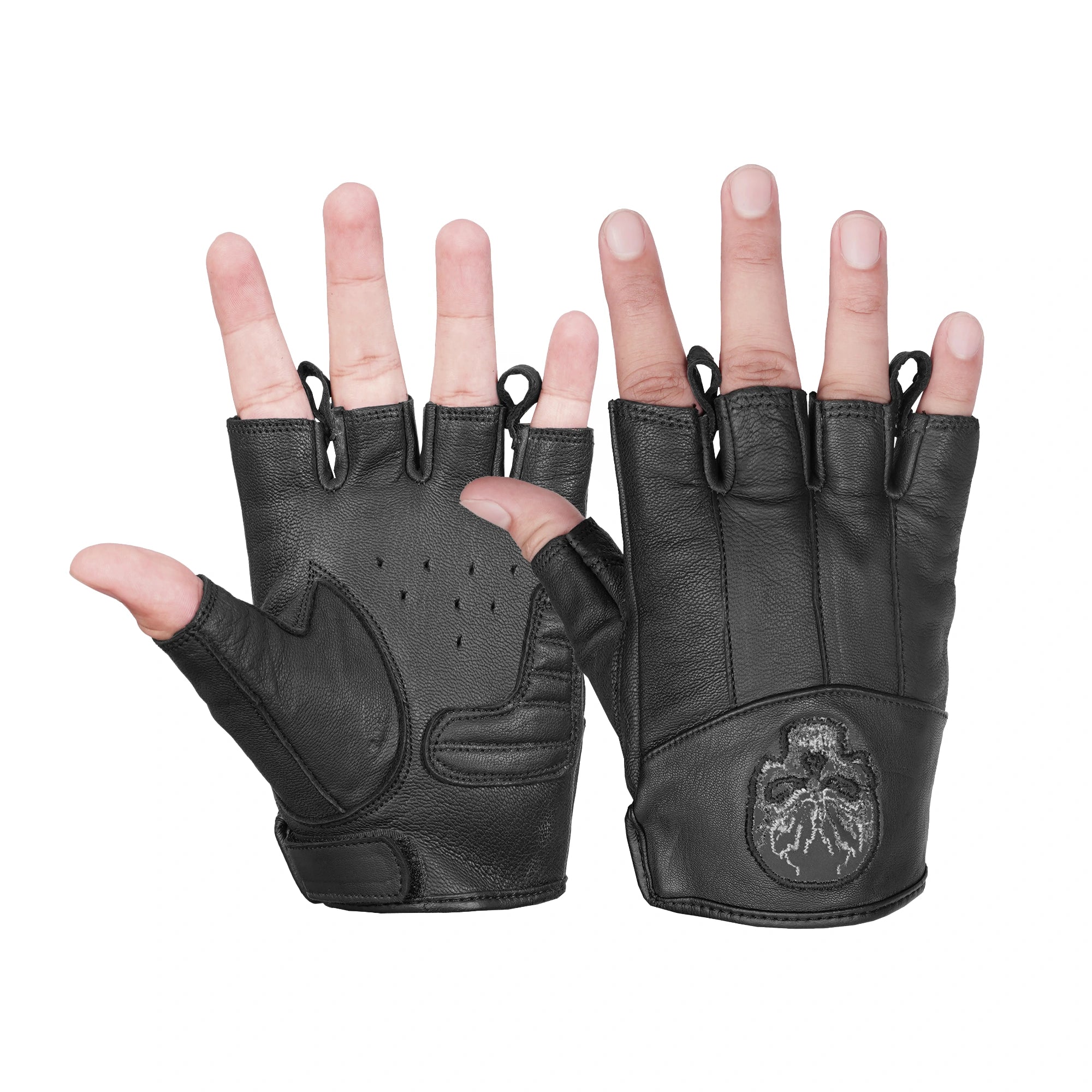 CrossTrek™ Men's  leather Fingerless gloves