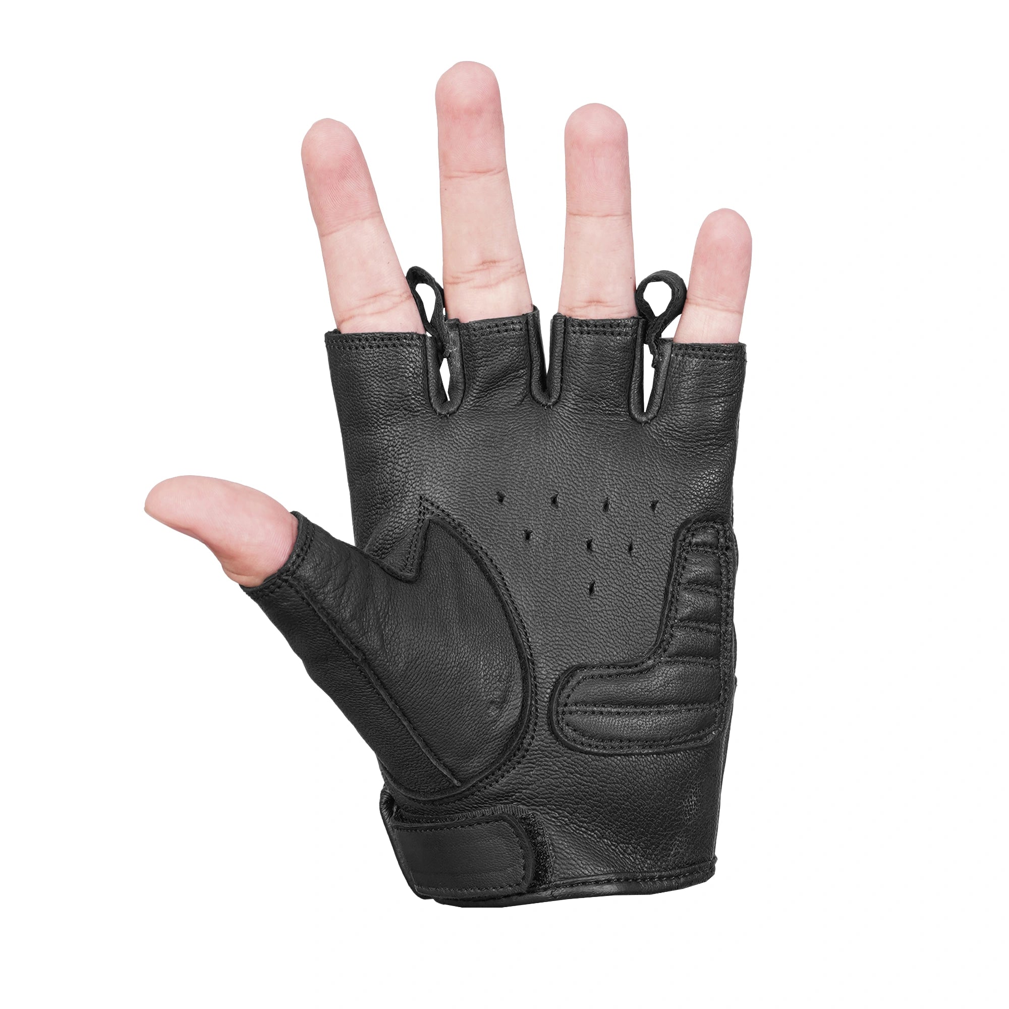 CrossTrek™ Men's  leather Fingerless gloves