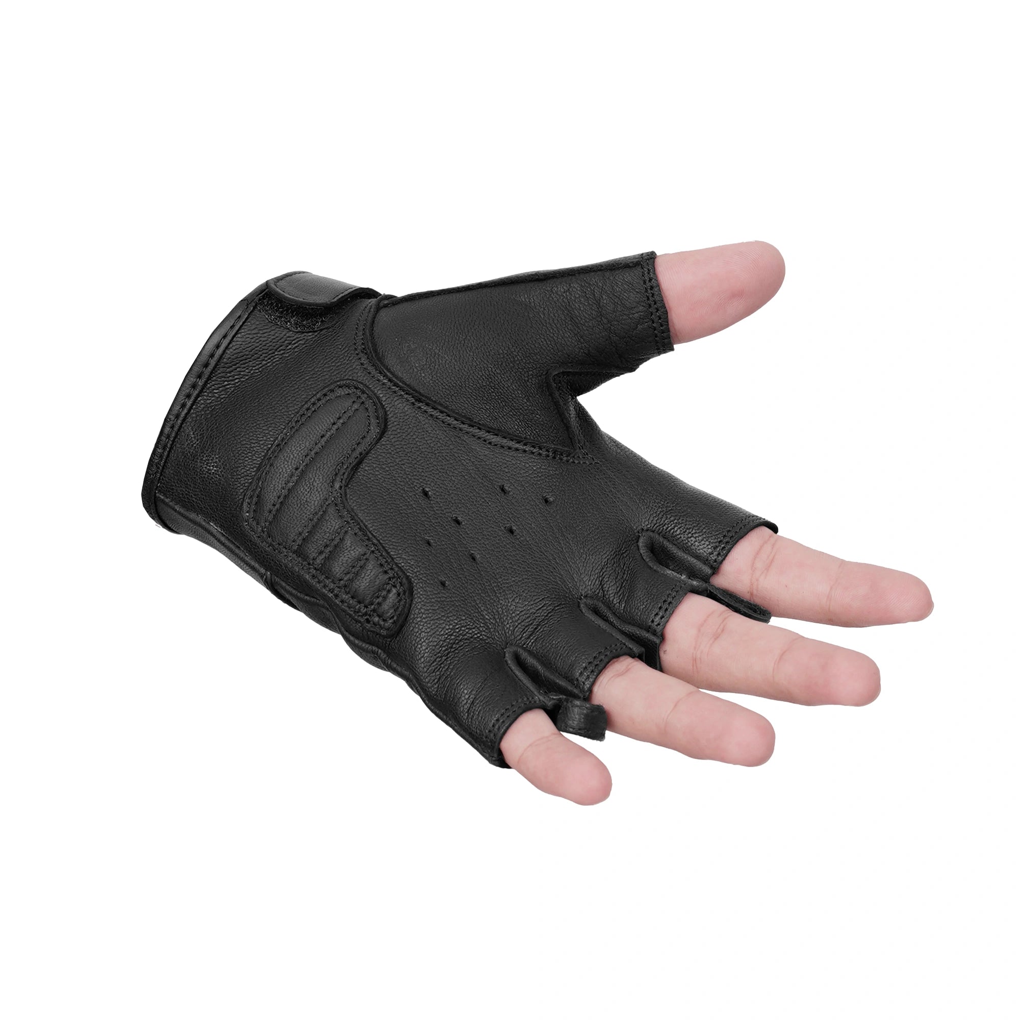 CrossTrek™ Men's  leather Fingerless gloves