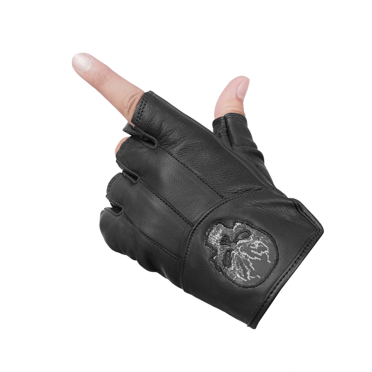 CrossTrek™ Men's  leather Fingerless gloves
