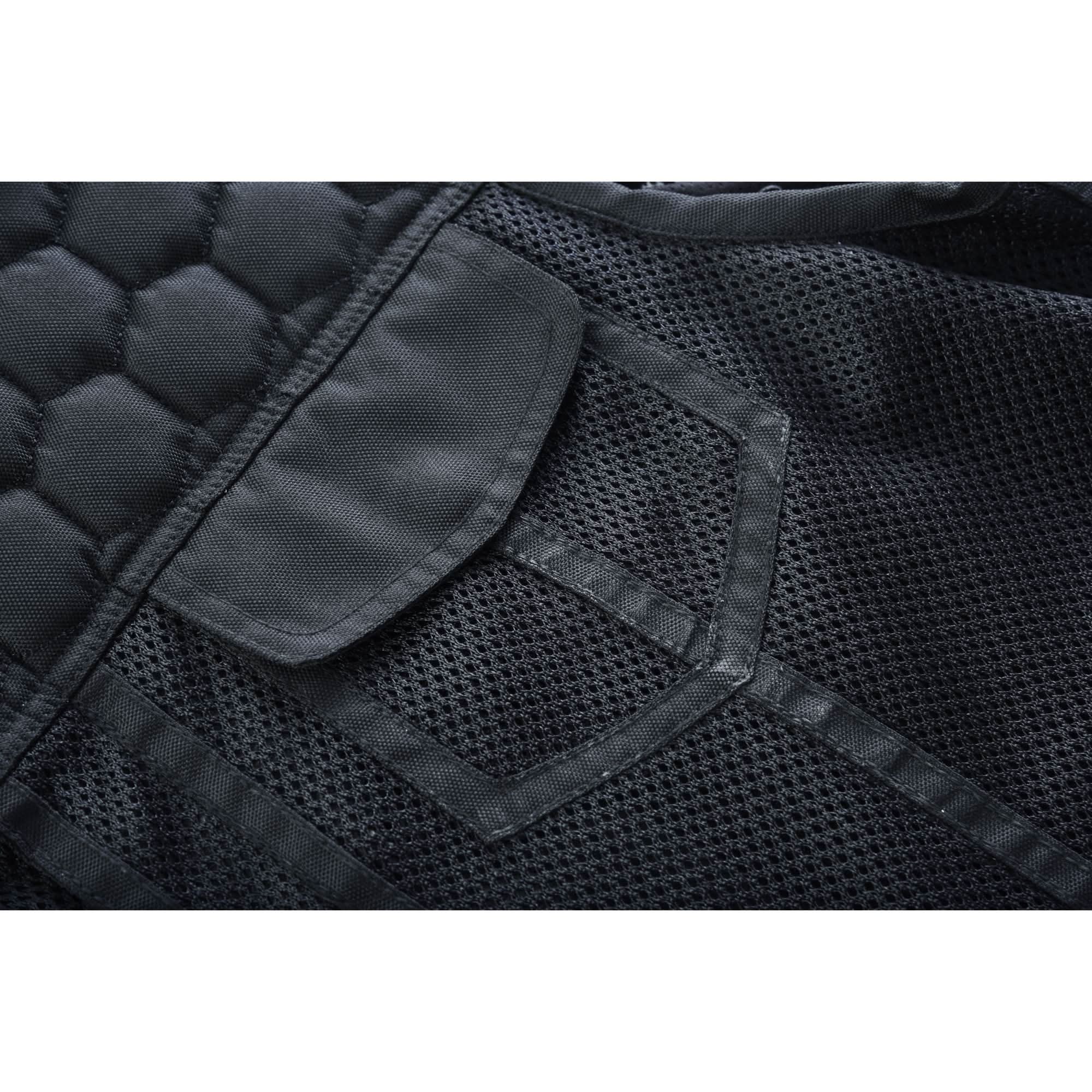 Mesh Rave Men's Black Mesh Textile Vest Renegade Classics