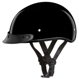 D.O.T. Daytona Skull Cap Jr.- Hi-Gloss Black