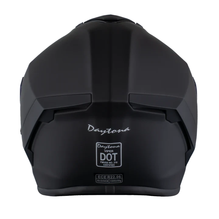 D.O.T. ECE DAYTONA VIPER- DULL BLACK