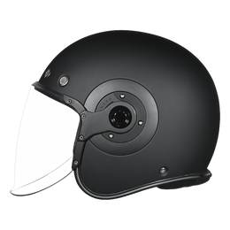 D.O.T. & ECE Daytona Retro Jet- Dull Black