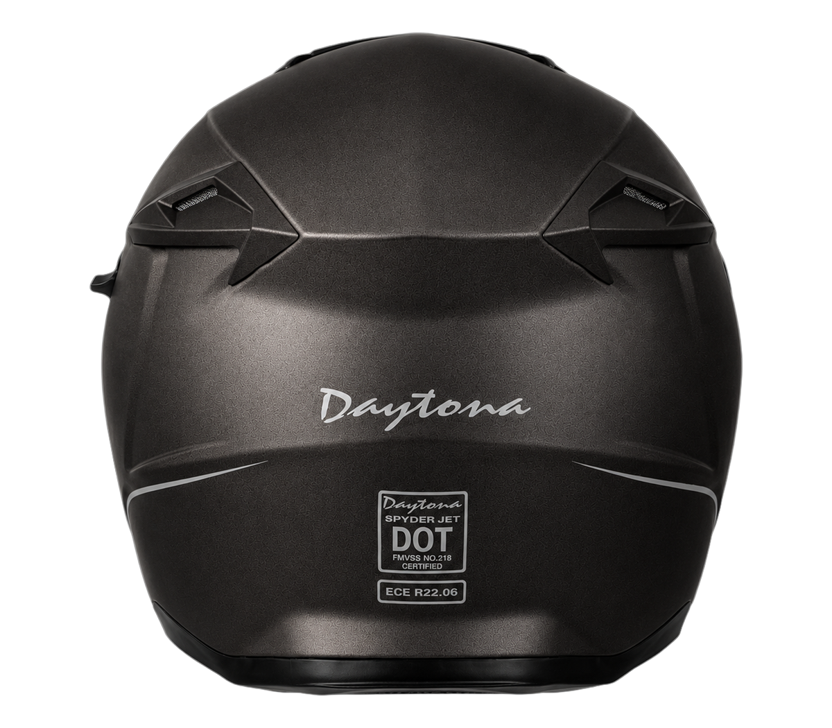 D.O.T. & ECE Daytona Spyder Jet- Gun Metal Grey Dull Metallic