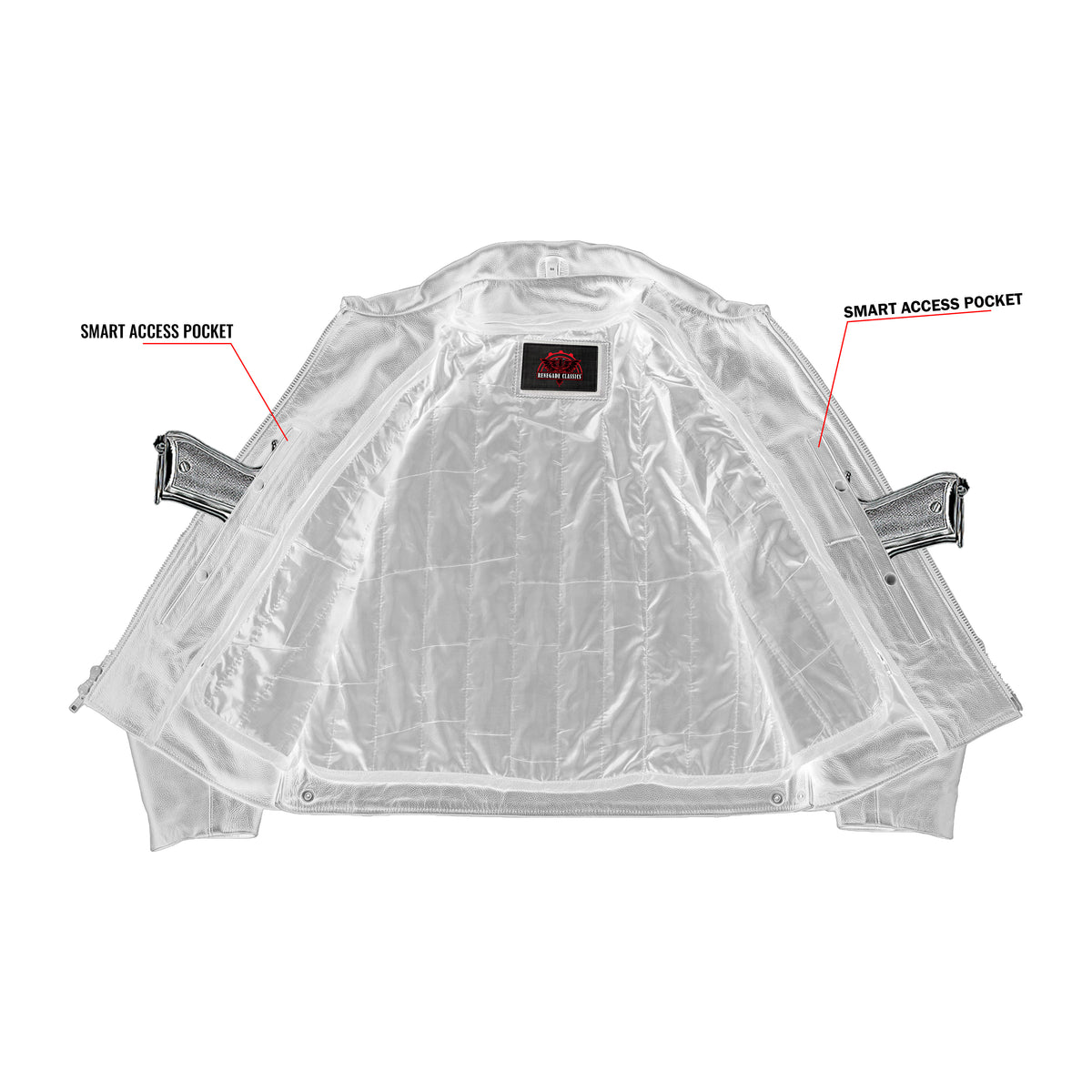 Dark Rebel™ Men’s Leather Motorcycle Jacket