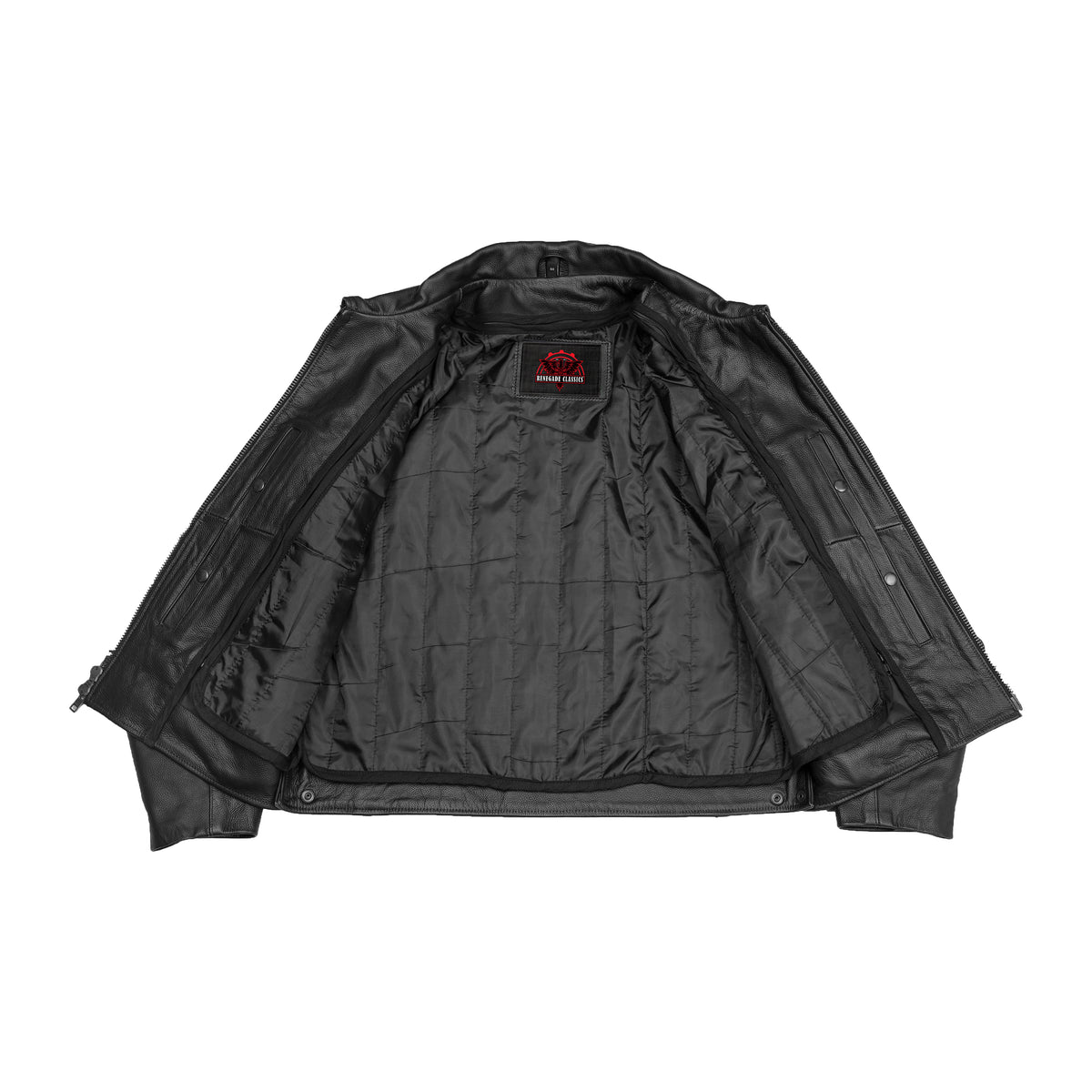 Dark Rebel™ Men’s Leather Motorcycle Jacket