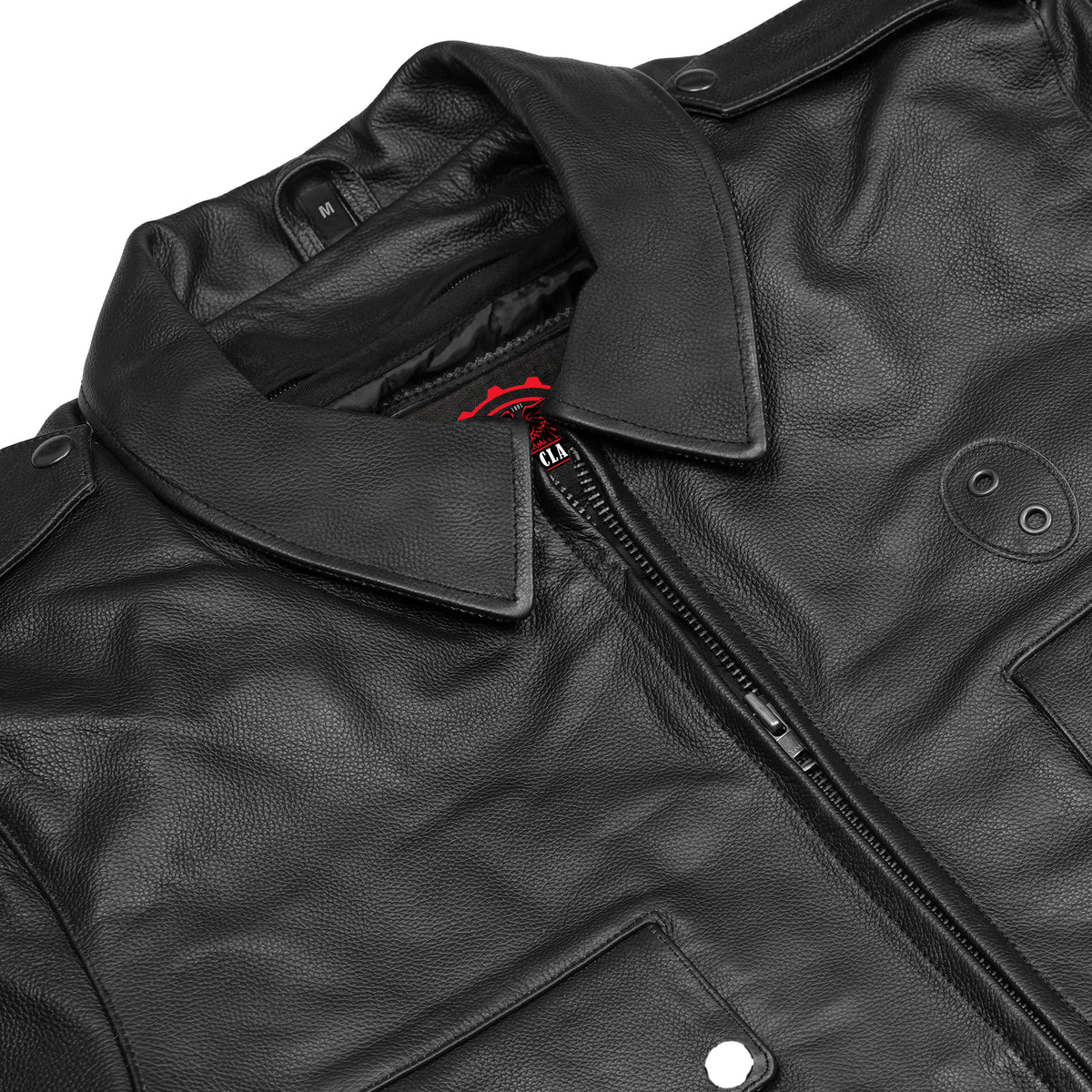 Dark Rebel™ Men’s Leather Motorcycle Jacket