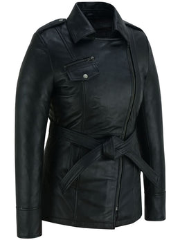 Dark Siren™ Women's Leather Motorcycle Jacket