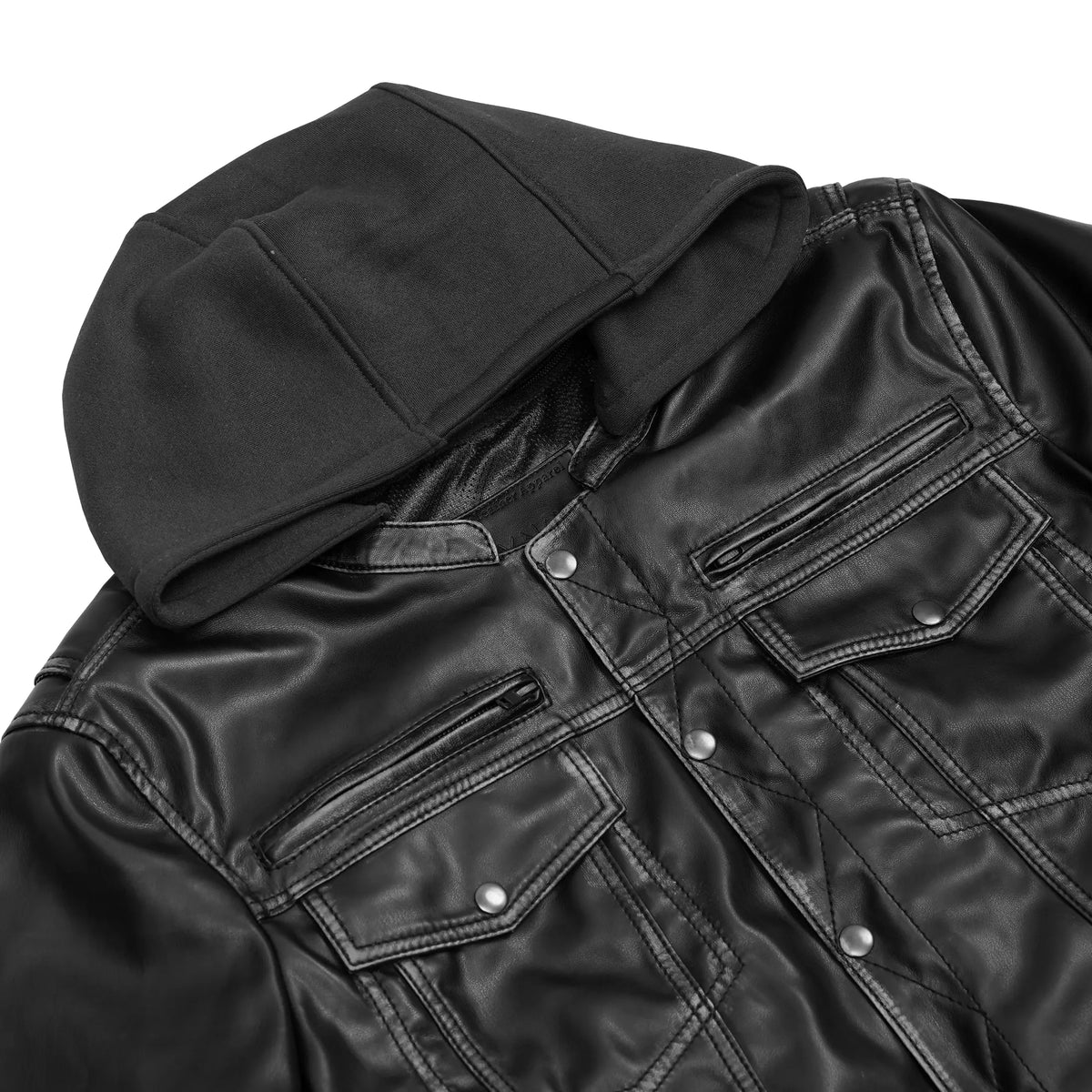 DarkMuse Men's Leather Motorcycle Jacket