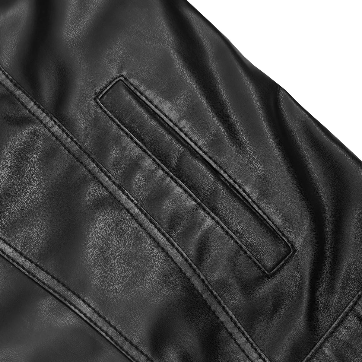 DarkMuse Men's Leather Motorcycle Jacket