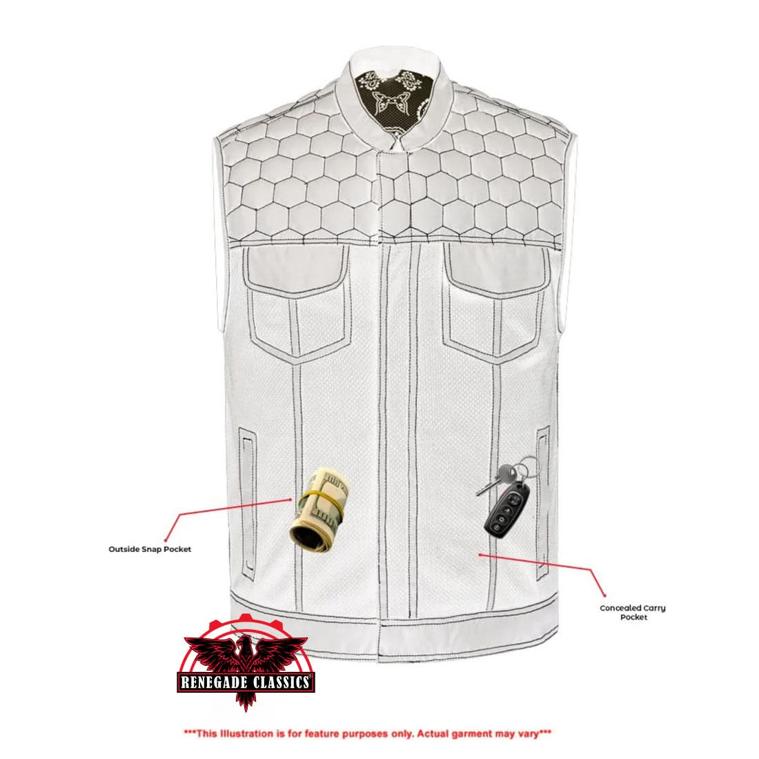 Monolith™ Mens Motorcycle Mesh Vest