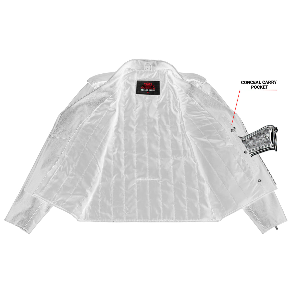 Dawn Rider™ Men's Leather Motorcycle Jacket