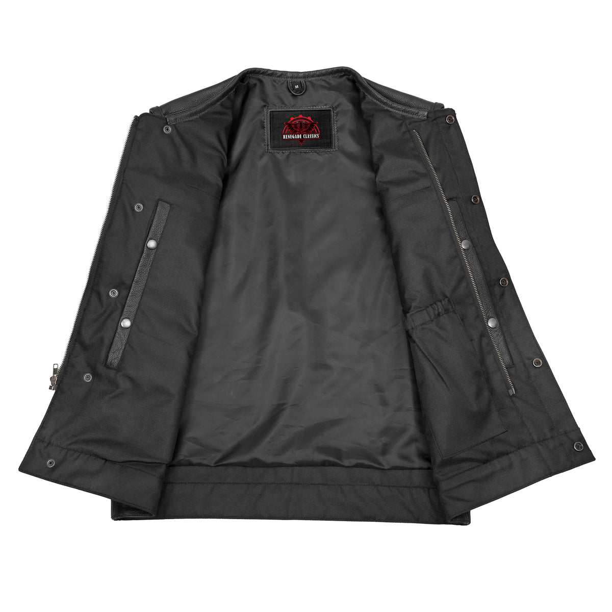 Dawn Run™ Mens Leather Motorcycle Vest