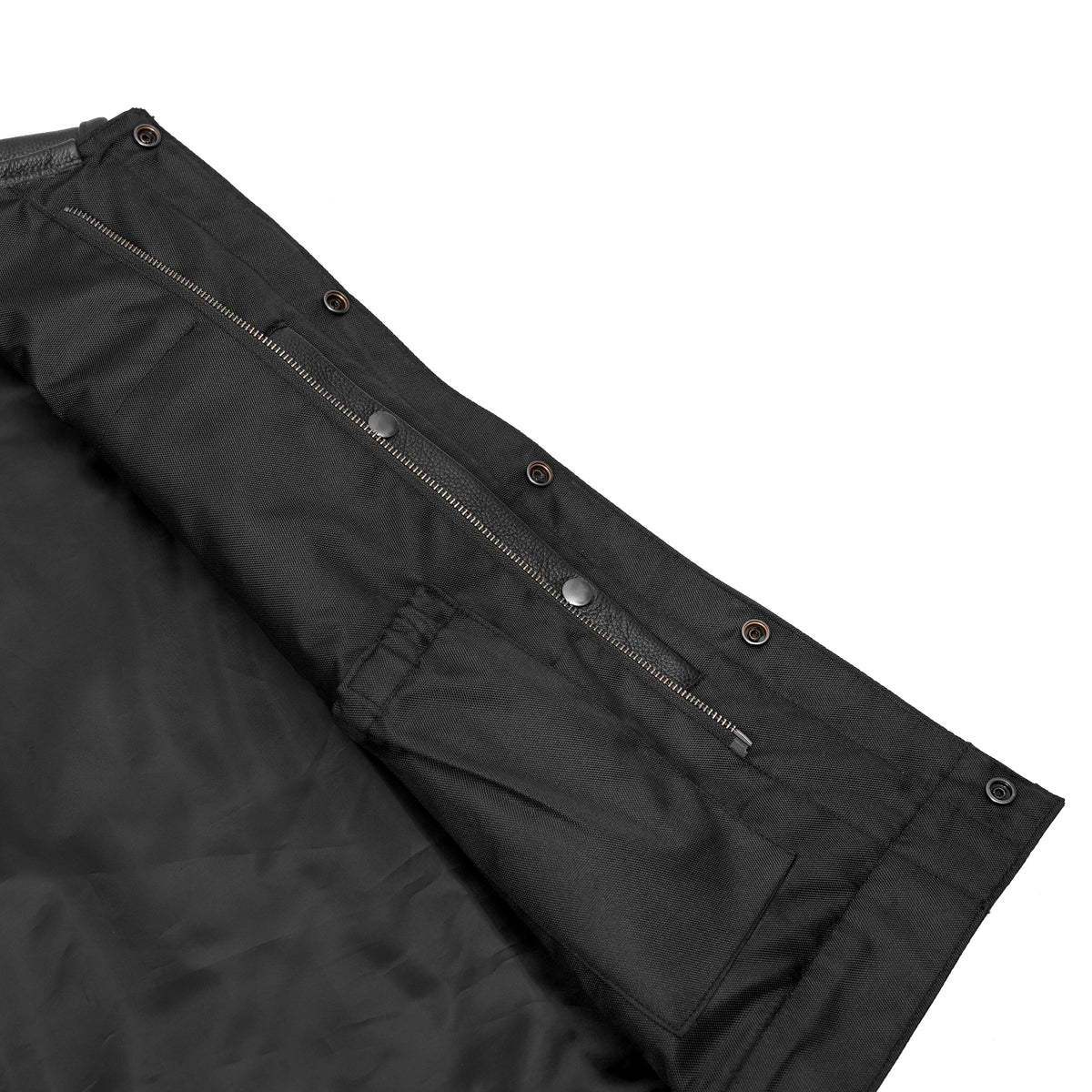Dawn Run™ Mens Leather Motorcycle Vest