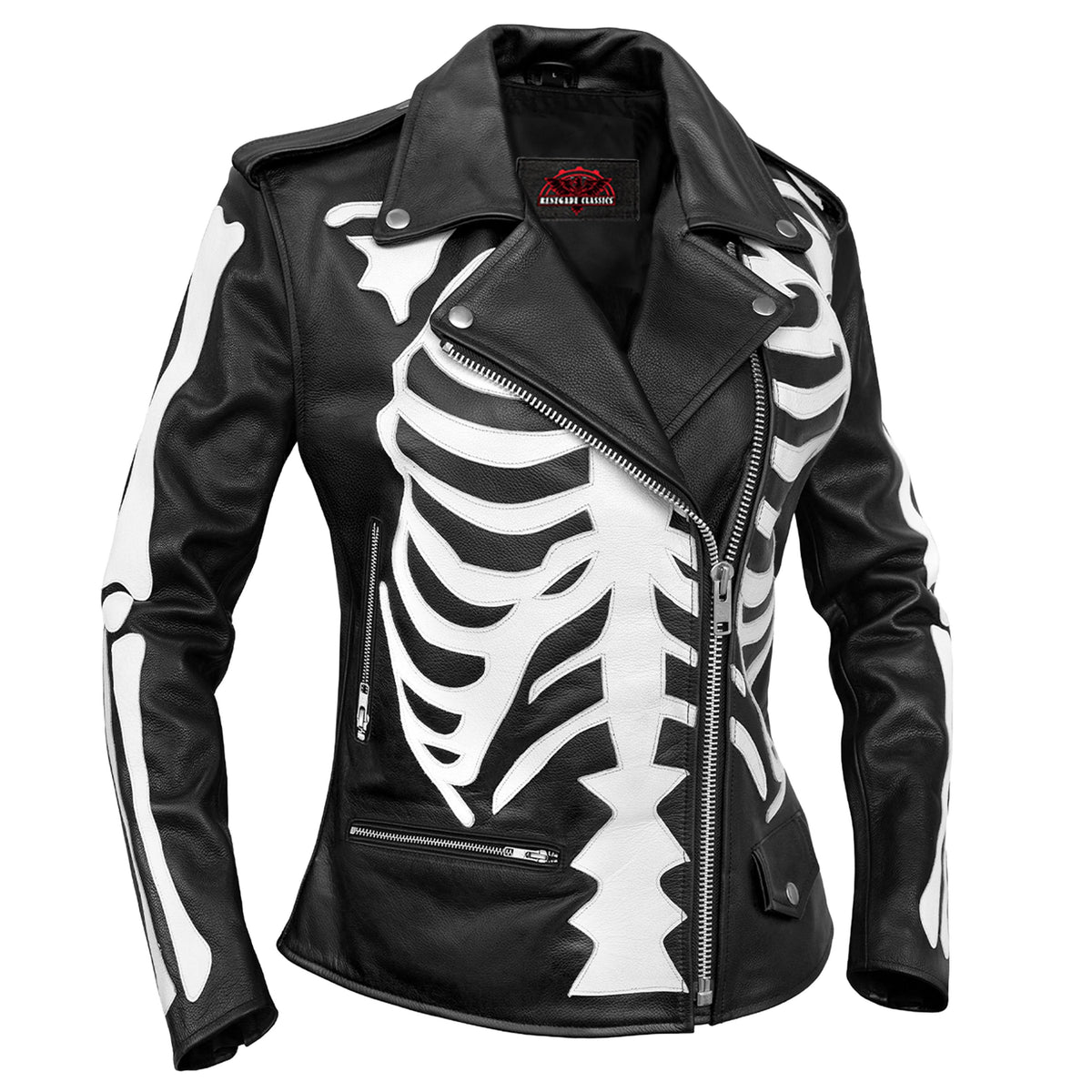 Deathless Women’s Leather Motorcycle Jacket
