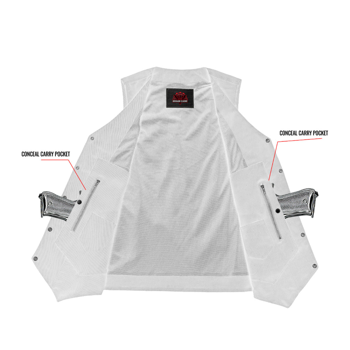 Denhawk™ Mens Denim Motorcycle Vest
